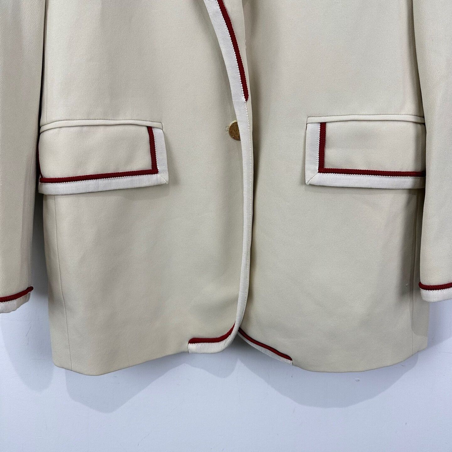 Gucci Gucci Printed Blazer with Gold Accents Size US XS / EU 42 / 0 - 4 Thumbnail