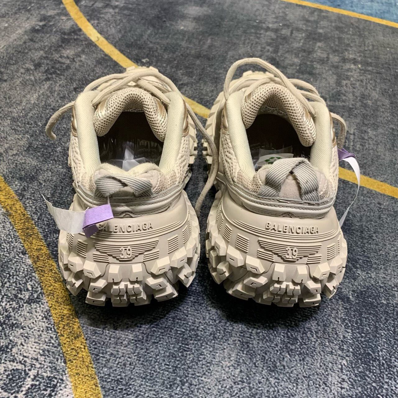 Balenciaga Balenciaga Tire Sneakers in Beige Color Size US 6 / EU 39 - 5 Thumbnail