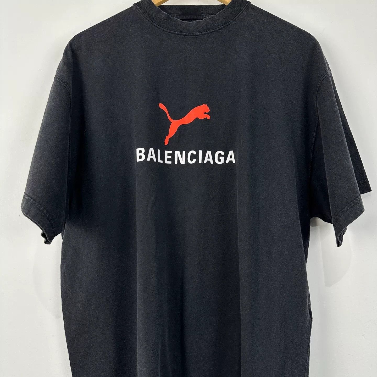 Balenciaga Balenciaga PUMA FW25 Vintage T-Shirt Size US S / EU 44-46 / 1 - 4 Thumbnail