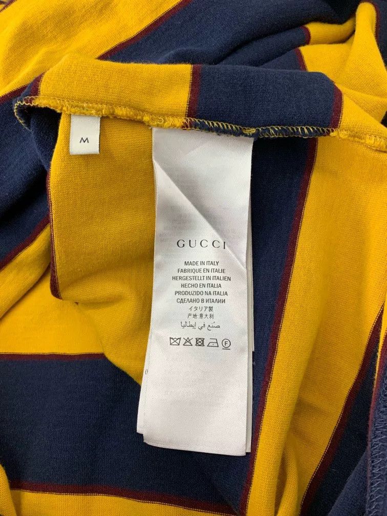 Gucci Gucci Striped Crystal Pattern Short Sleeve Shirt Size US M / EU 48-50 / 2 - 5 Thumbnail