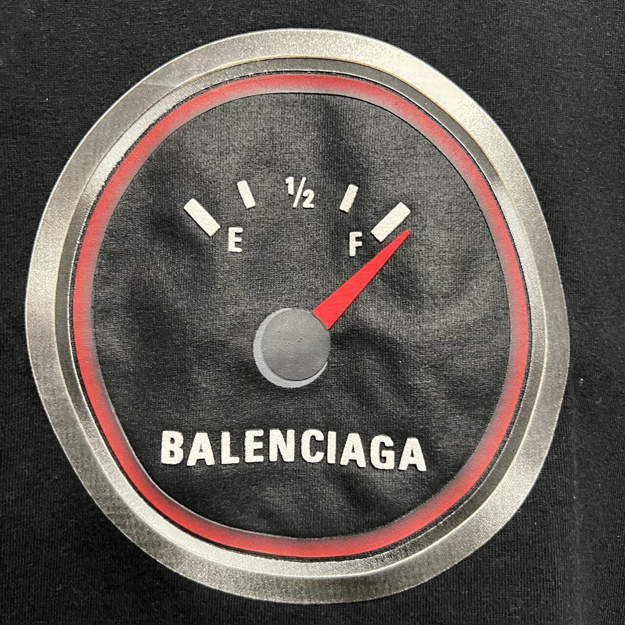Balenciaga Balenciaga Oil Gauge Short Sleeve Tee Size US S / EU 44-46 / 1 - 4 Thumbnail