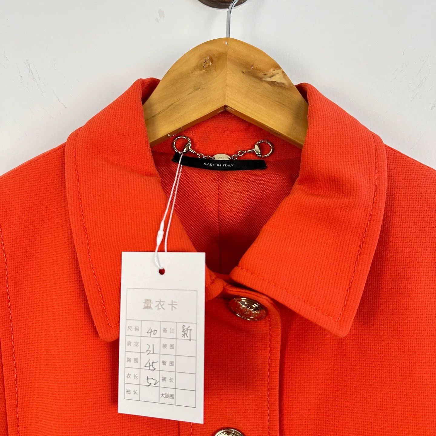 Gucci Gucci Orange Cashmere Coat for Women Size S / US 4 / IT 40 - 3 Thumbnail