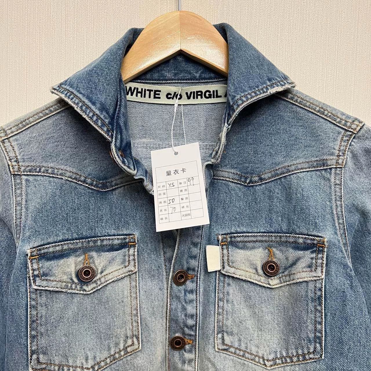 Off-White Off-White Embroidered Arrow Denim Jacket XS Size XS / US 0-2 / IT 36-38 - 3 Thumbnail