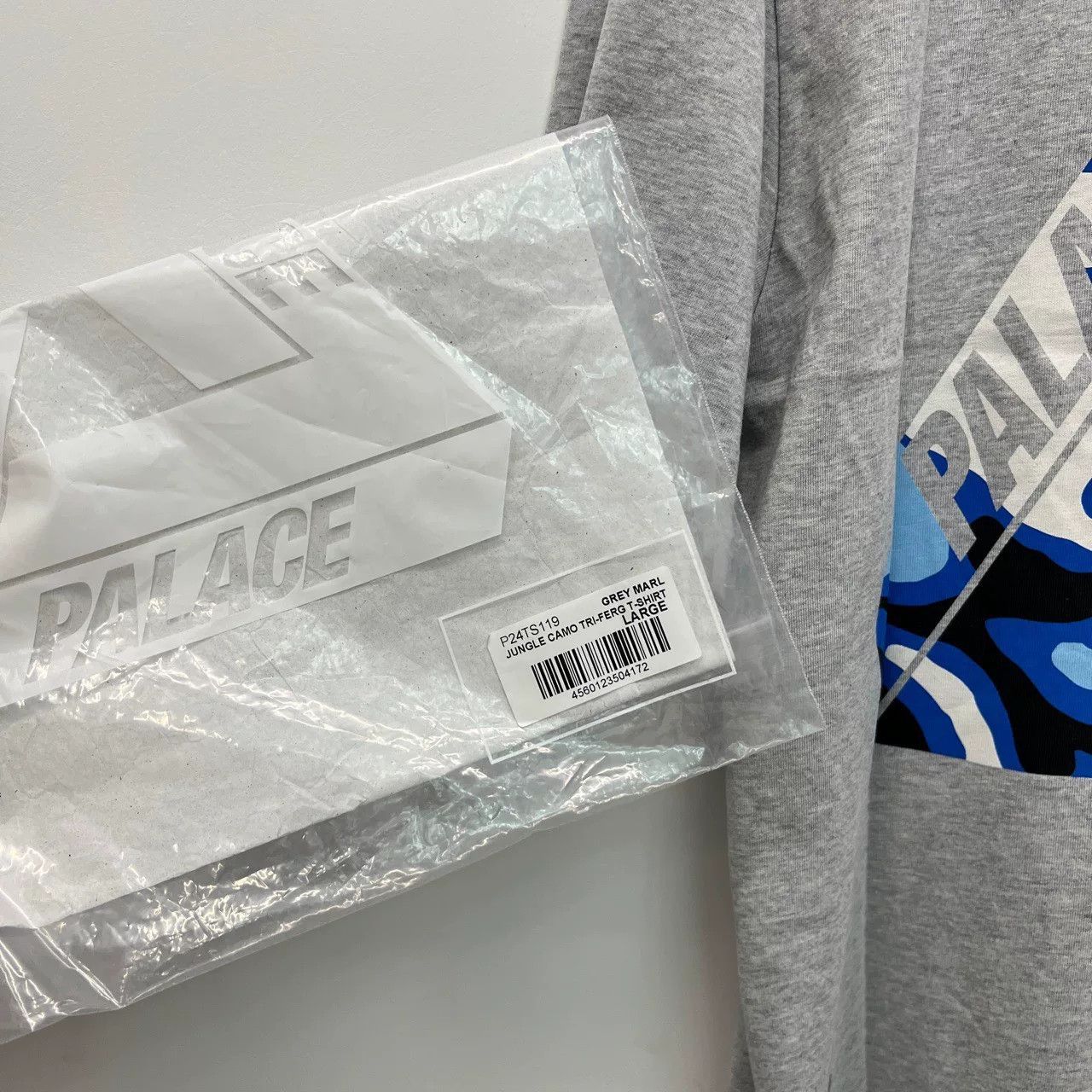 Palace Palace Grey Marl Short Sleeve Shirt Size US L / EU 52-54 / 3 - 5 Thumbnail