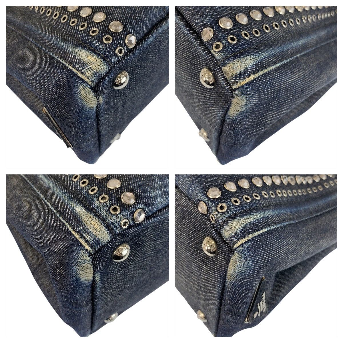 Prada Prada Prada Canapa Denim 2way Bag Textile Shoulder Bag DUTY FREE for USA Size ONE SIZE - 3 Thumbnail