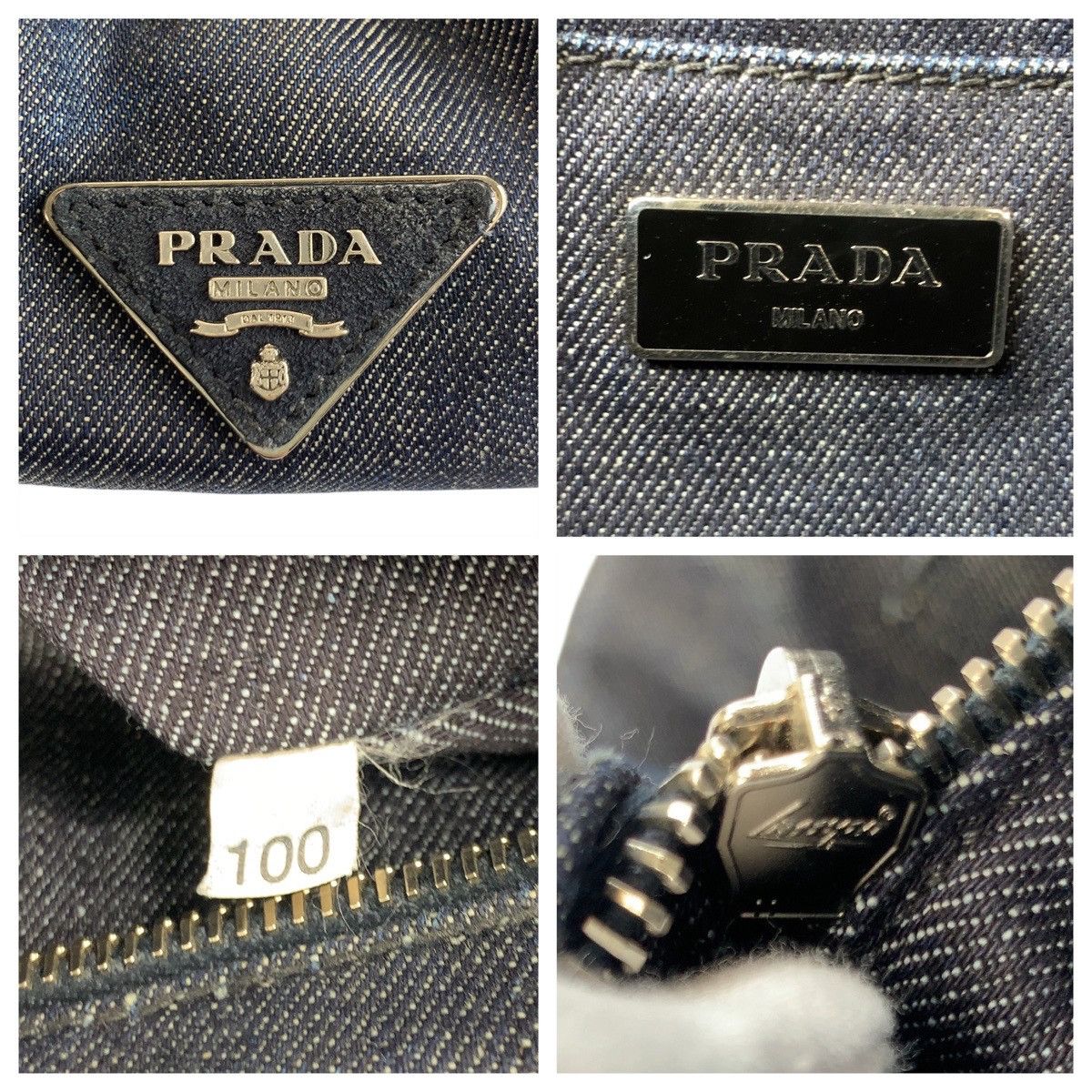 Prada Prada Prada Canapa Denim 2way Bag Textile Shoulder Bag DUTY FREE for USA Size ONE SIZE - 4 Thumbnail