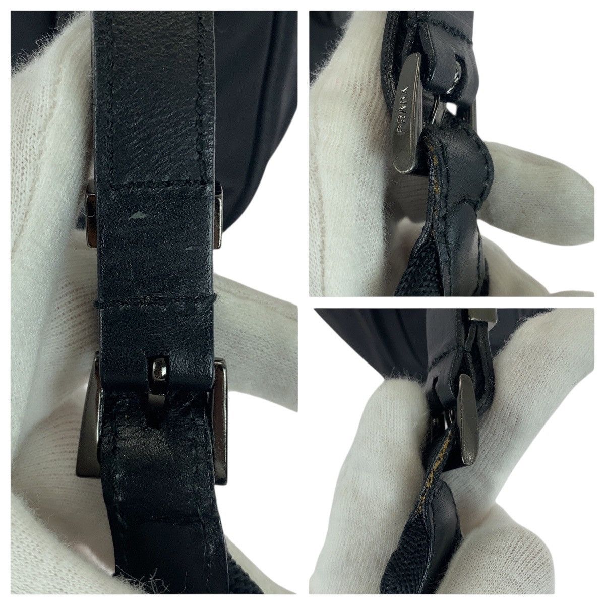 Prada Prada Prada Tessuto Nylon Leather Shoulder Bag Textile Shoulder Bag DUTY FREE for USA Size ONE SIZE - 6 Thumbnail