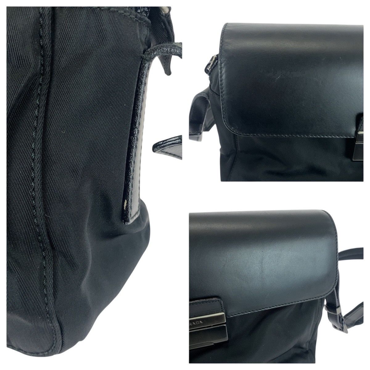 Prada Prada Prada Tessuto Nylon Leather Shoulder Bag Textile Shoulder Bag DUTY FREE for USA Size ONE SIZE - 5 Thumbnail