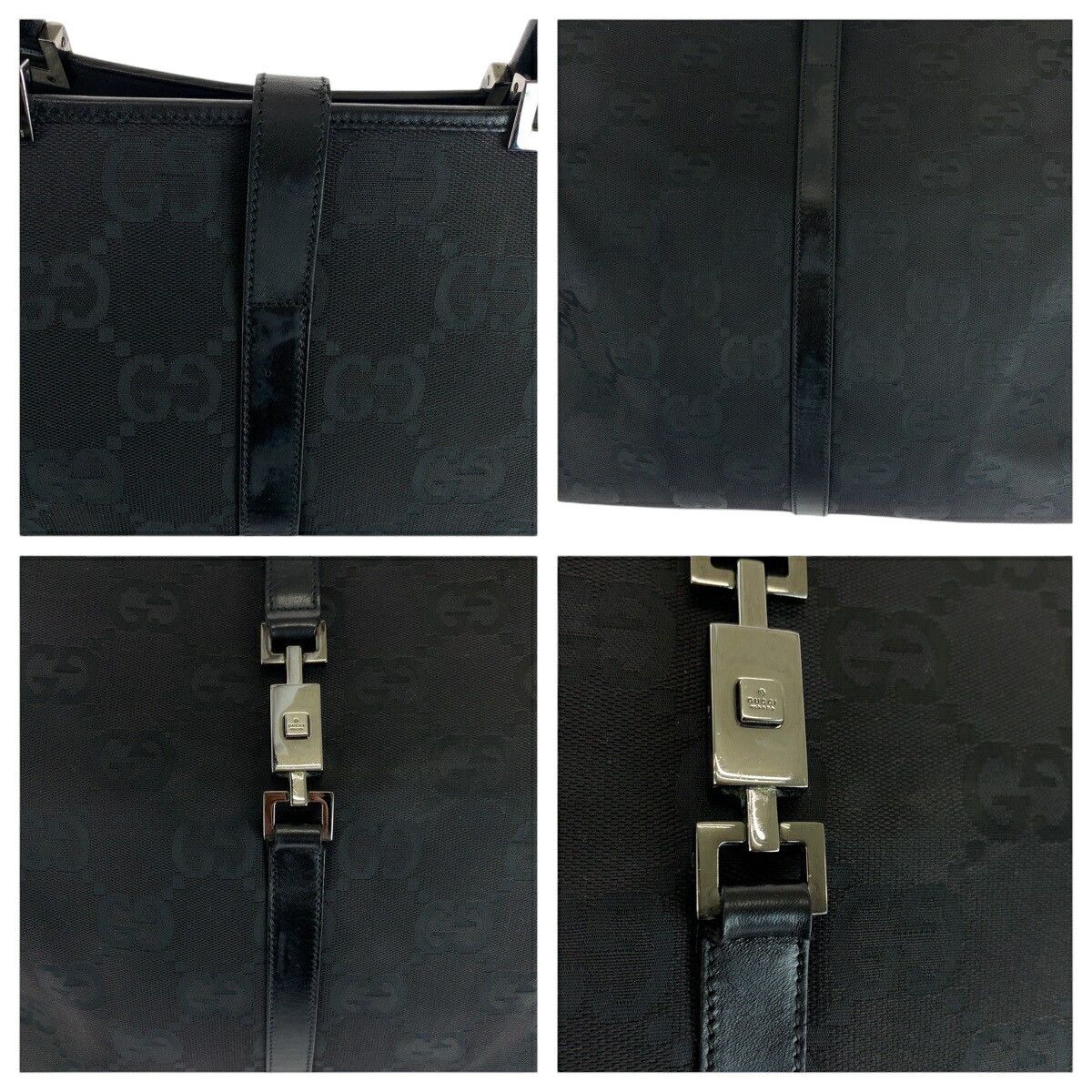 Gucci Gucci Gucci Jackie GG Canvas Tote Bag Textile Tote Bag 002 1064 DUTY FREE for USA Size ONE SIZE - 6 Thumbnail