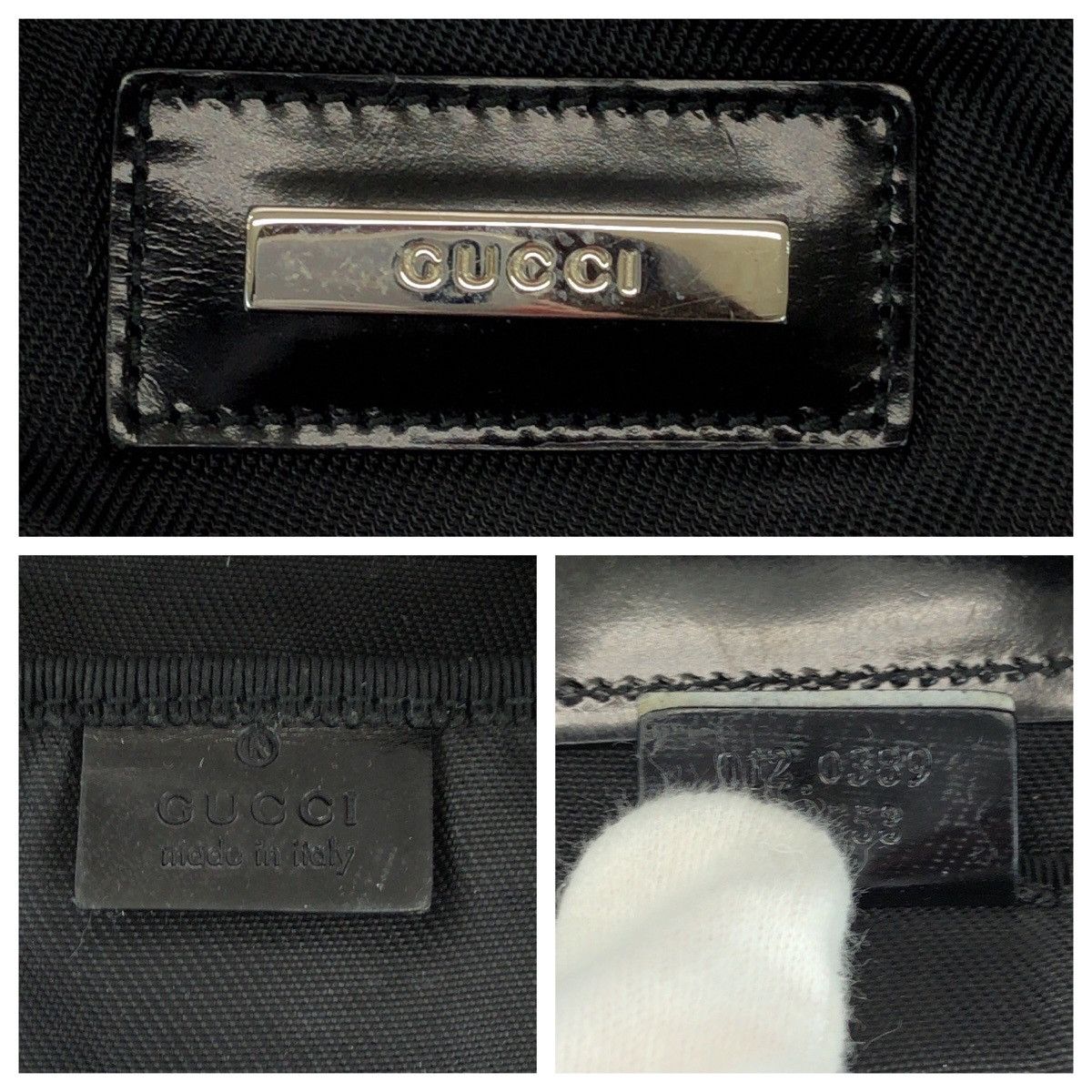 Gucci Gucci Gucci Nylon Boston Bag Textile Travel Bag 012 0389 DUTY FREE for USA Size ONE SIZE - 4 Thumbnail