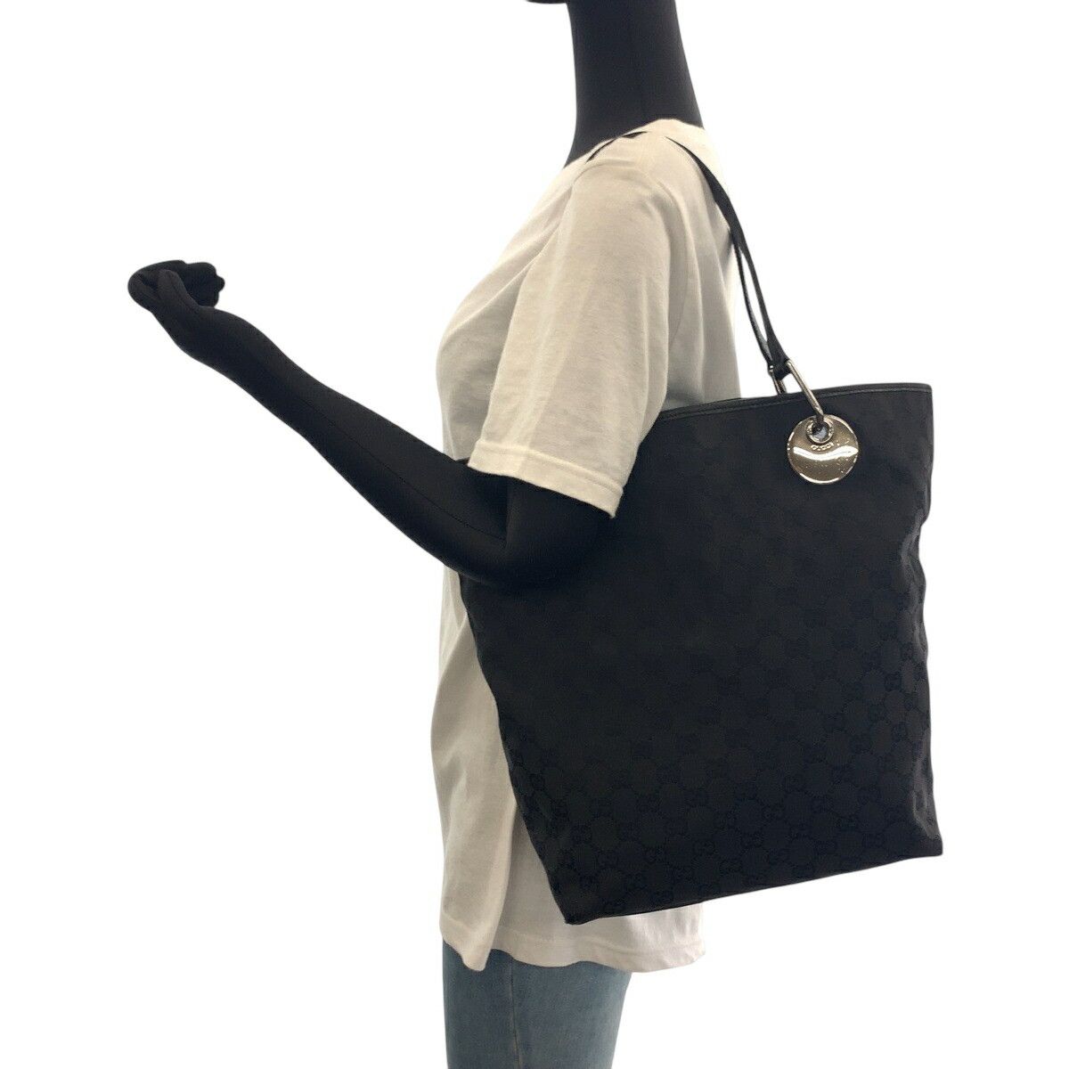 Gucci Gucci GUCCI GG Canvas 2way Tote Bag Textile Shoulder Bag 10836 DUTY FREE for USA Size ONE SIZE - 7 Thumbnail