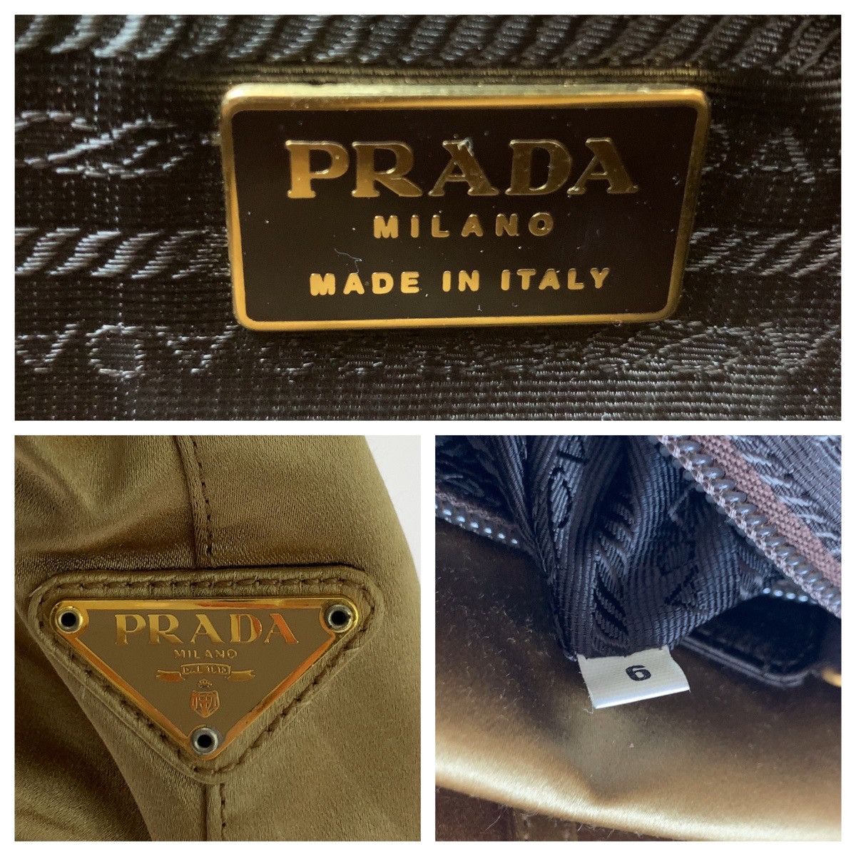 Prada Prada Satin Chain Tote Bag Textile Tote Bag DUTY FREE for USA