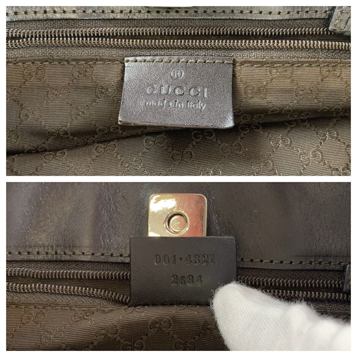 Gucci Gucci Gucci Sherry Line Canvas 2way bag Textile Shoulder Bag 001 4321 2684 DUTY FREE for USA Size ONE SIZE - 3 Thumbnail