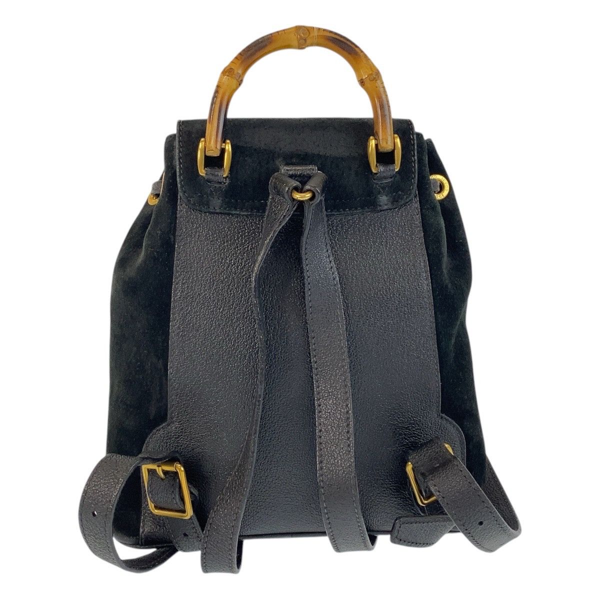 Gucci Gucci Bamboo Suede Backpack Leather Backpack 003 1705 0030 DUTY FREE for USA
