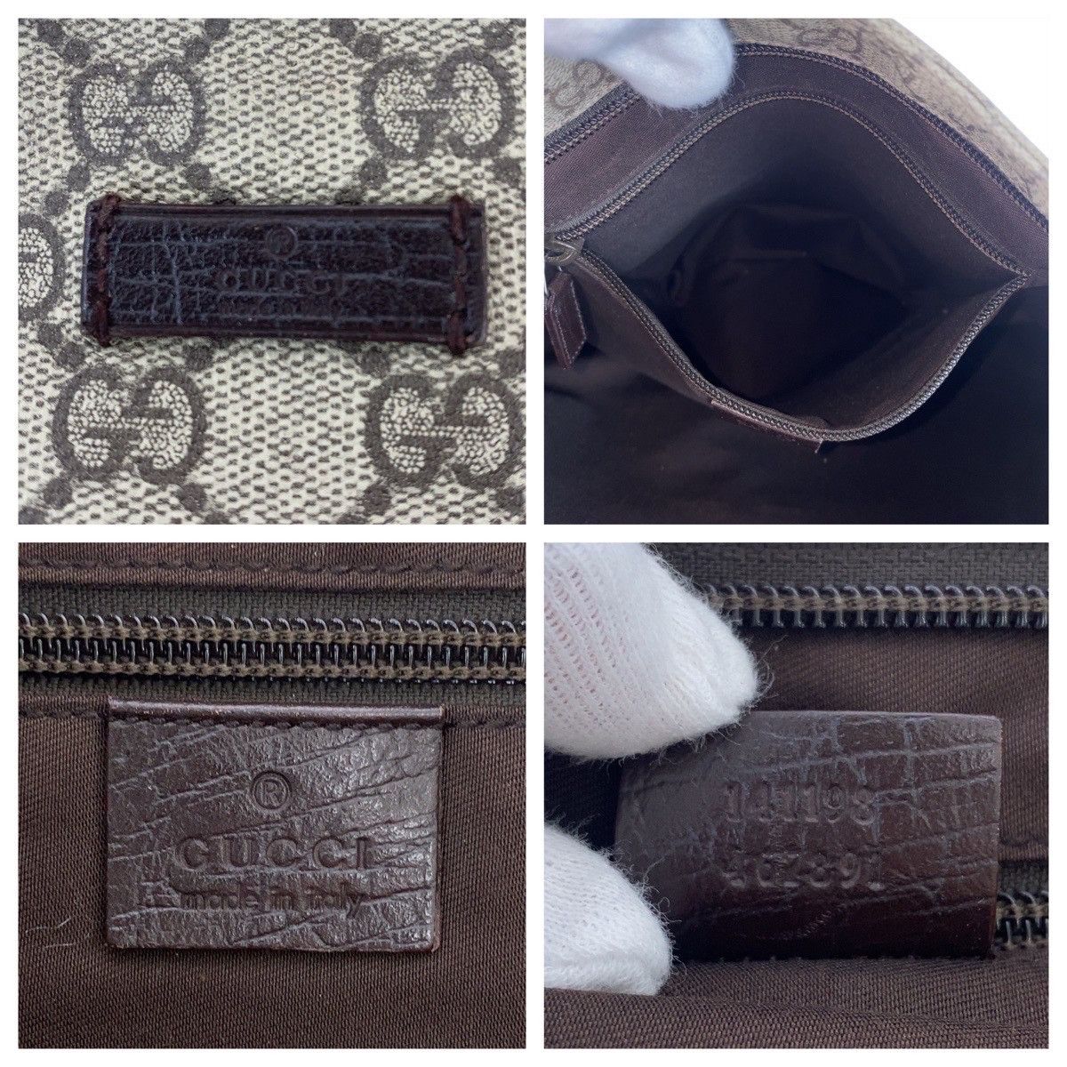 Gucci Gucci Gucci GG Supreme Canvas Shoulder Bag Leather Shoulder Bag 141198 DUTY FREE for USA Size ONE SIZE - 4 Thumbnail