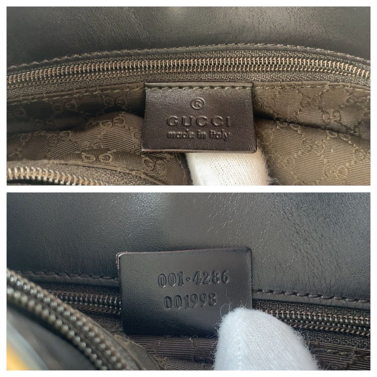 Gucci Gucci Gucci Sherry Line Canvas/Leather Shoulder Bag Textile Shoulder Bag 001 4286 DUTY FREE for USA Size ONE SIZE - 4 Thumbnail