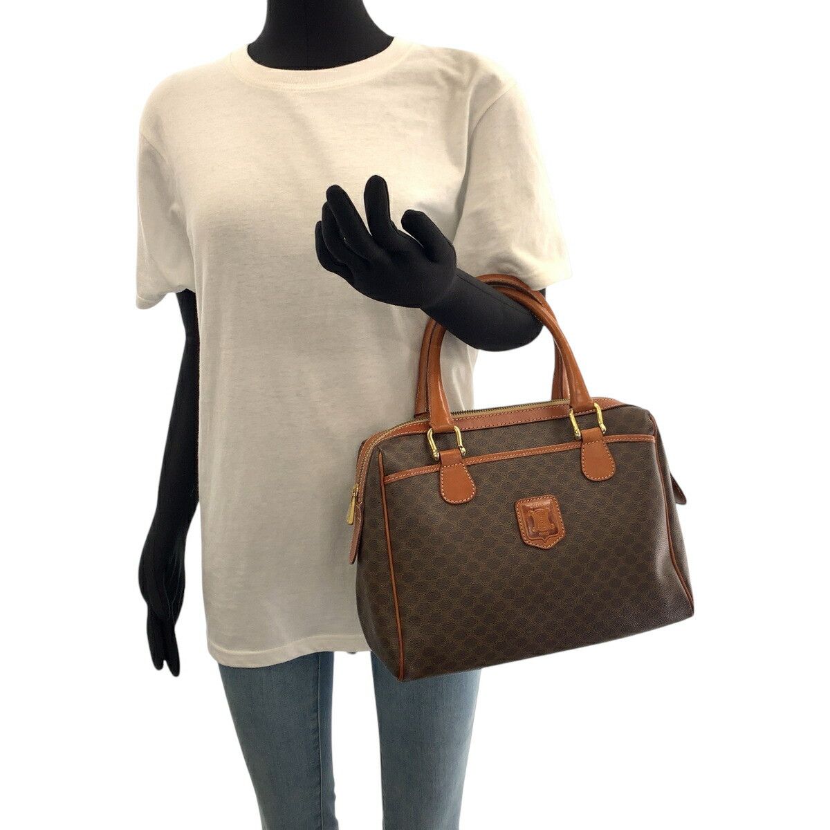 Celine Celine Macadam PVC Handbag Plastic / Synthetic Handbag MC96 DUTY FREE for USA