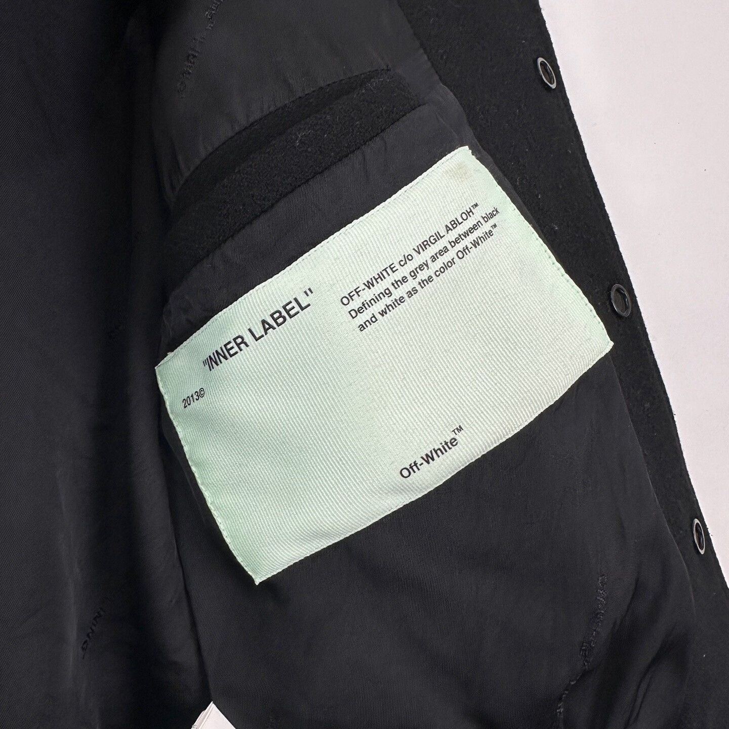 Off-White Off-White Gradient Cashmere Bomber Jacket Size US XXS / EU 40 - 6 Thumbnail