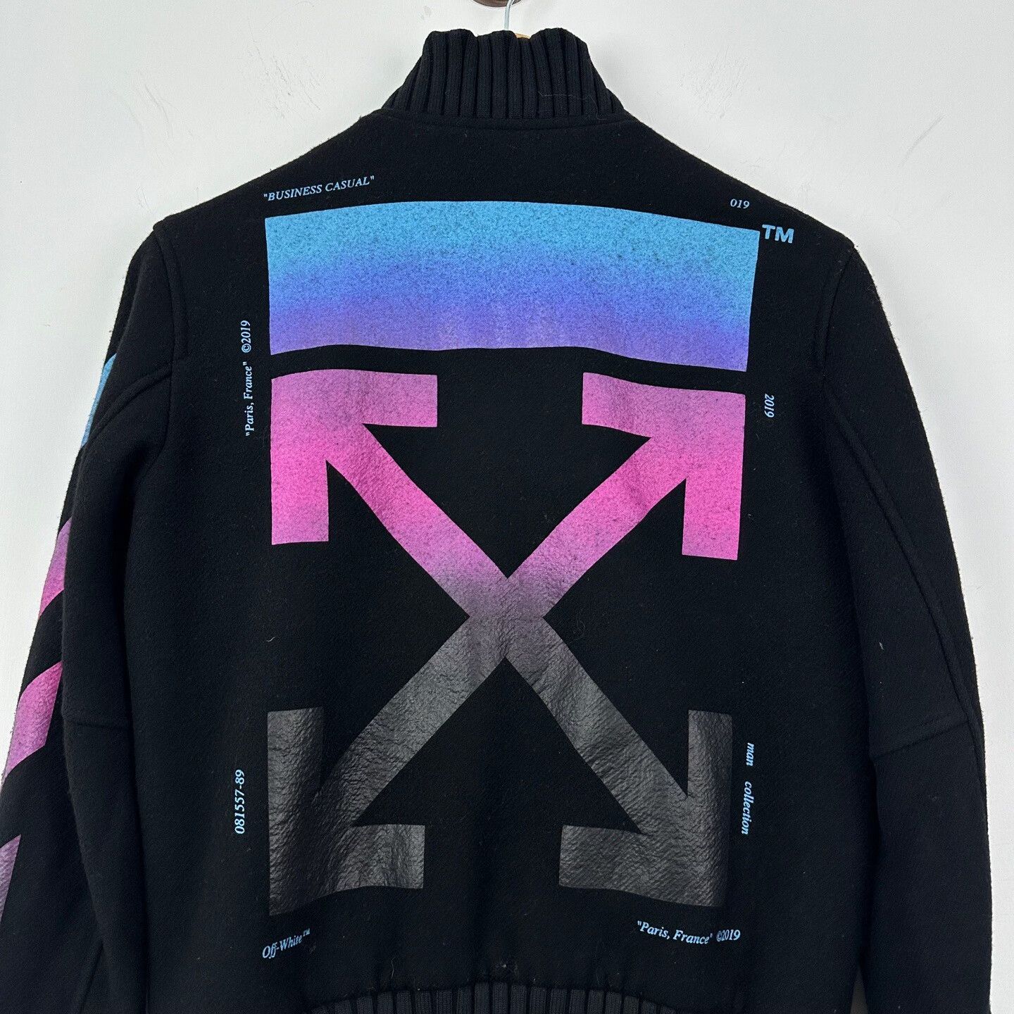 Off-White Off-White Gradient Cashmere Bomber Jacket Size US XXS / EU 40 - 5 Thumbnail