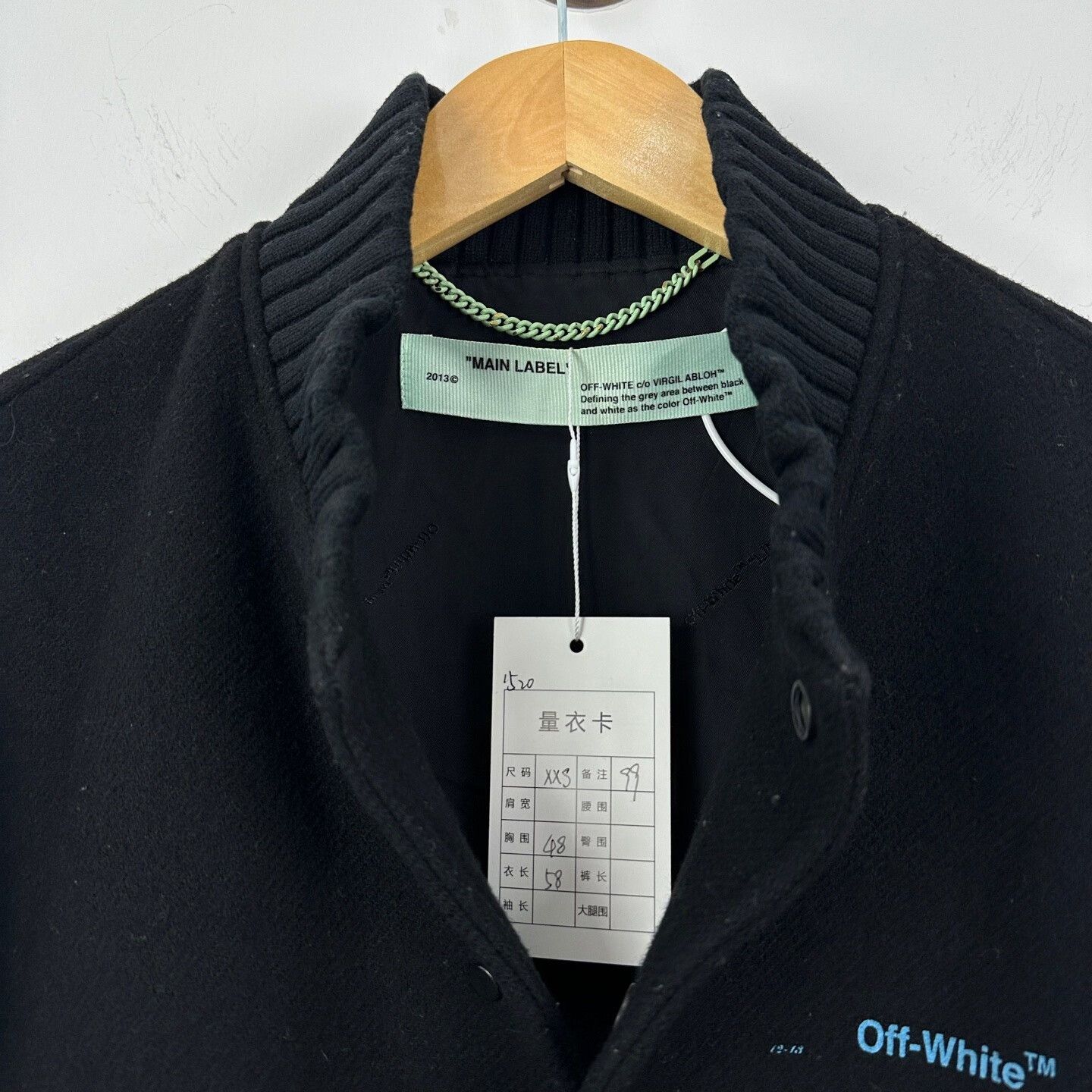 Off-White Off-White Gradient Cashmere Bomber Jacket Size US XXS / EU 40 - 3 Thumbnail