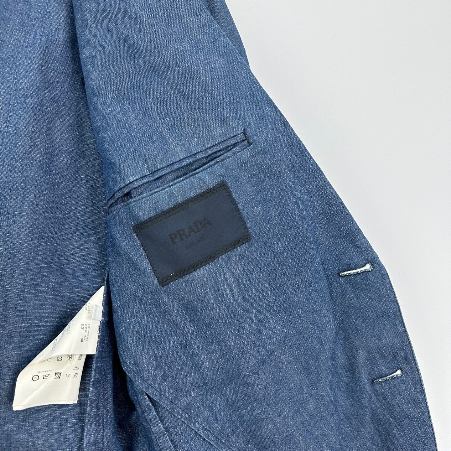 Prada Prada Denim Suit Jacket Size 48 Size US M / EU 48-50 / 2 - 5 Thumbnail