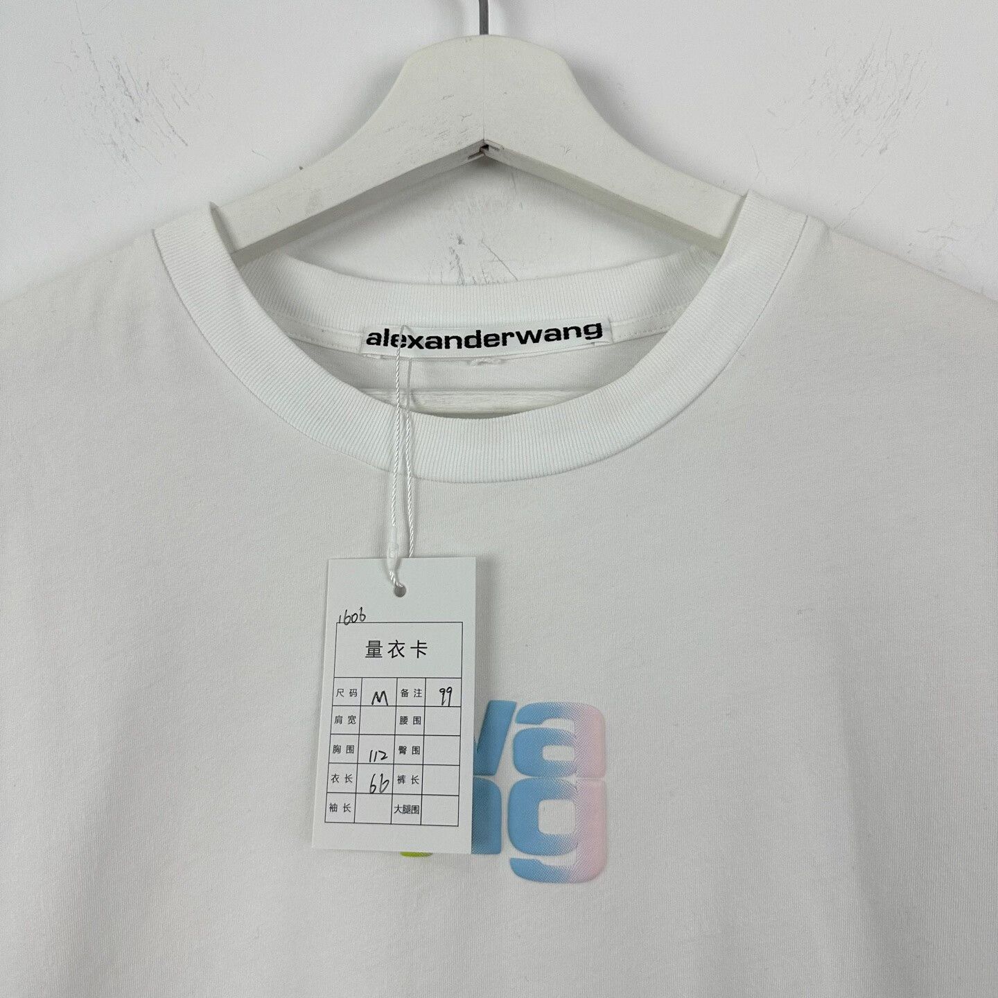 Alexander Wang Alexander Wang Gradient Logo Short Sleeve Tee Size US M / EU 48-50 / 2 - 3 Thumbnail