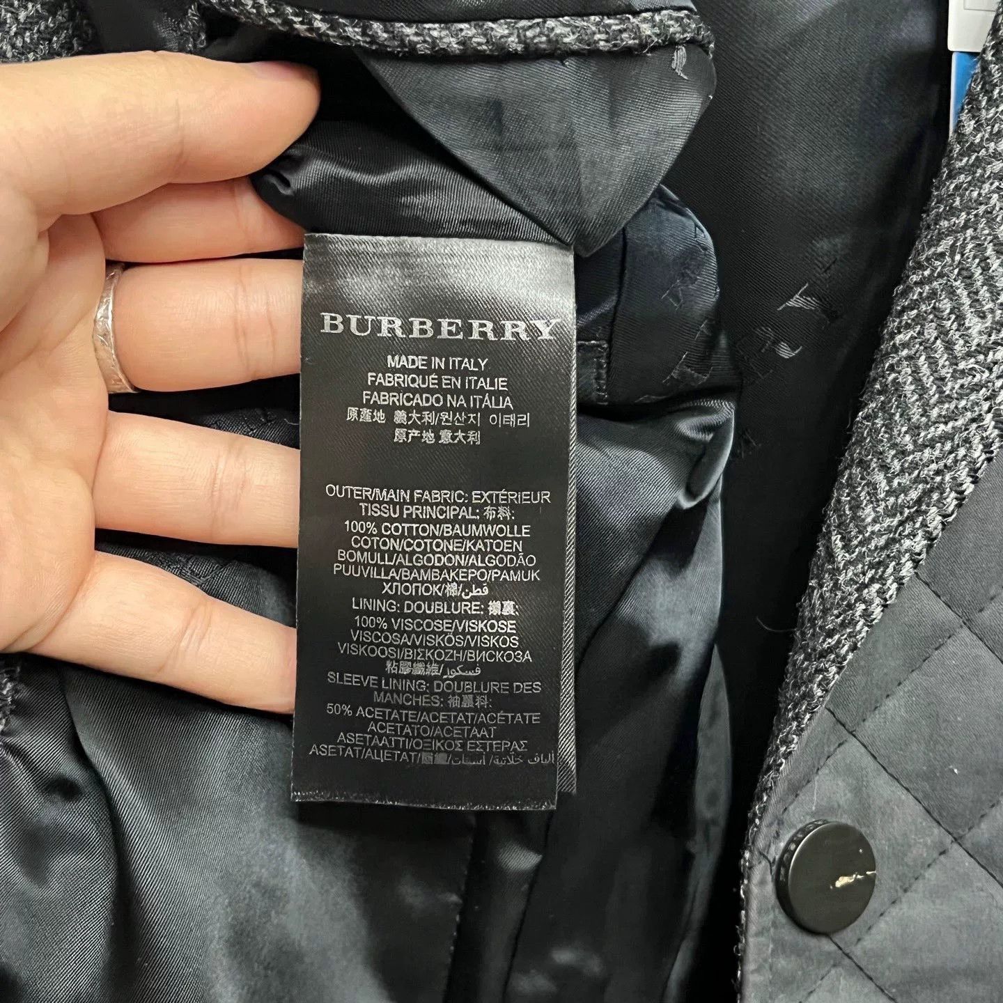 Burberry Burberry Quilted Cotton Blend Blazer Jacket Size US S / EU 44-46 / 1 - 5 Thumbnail