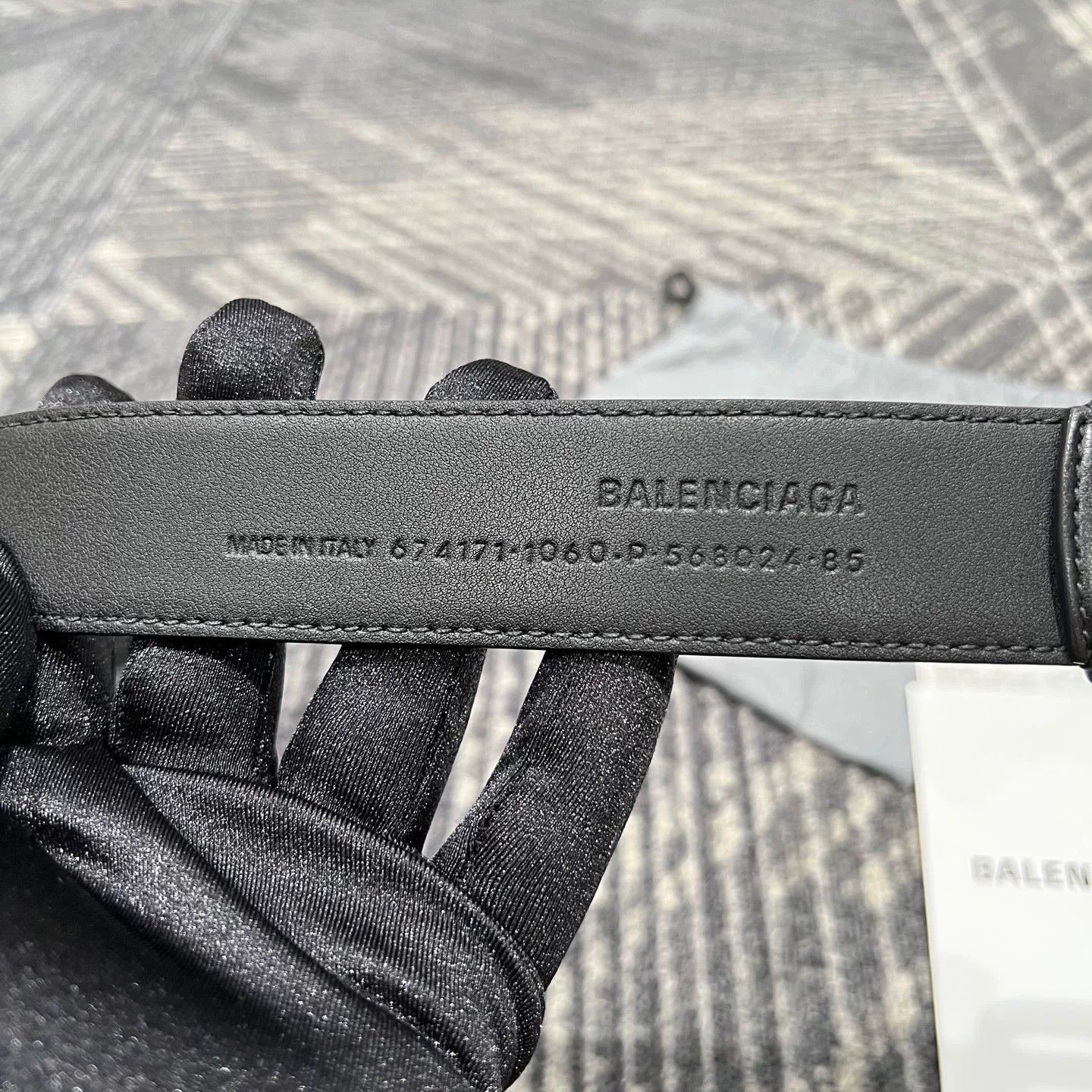 Balenciaga Balenciaga BB Logo Buckle Leather Belt Size ONE SIZE - 6 Thumbnail
