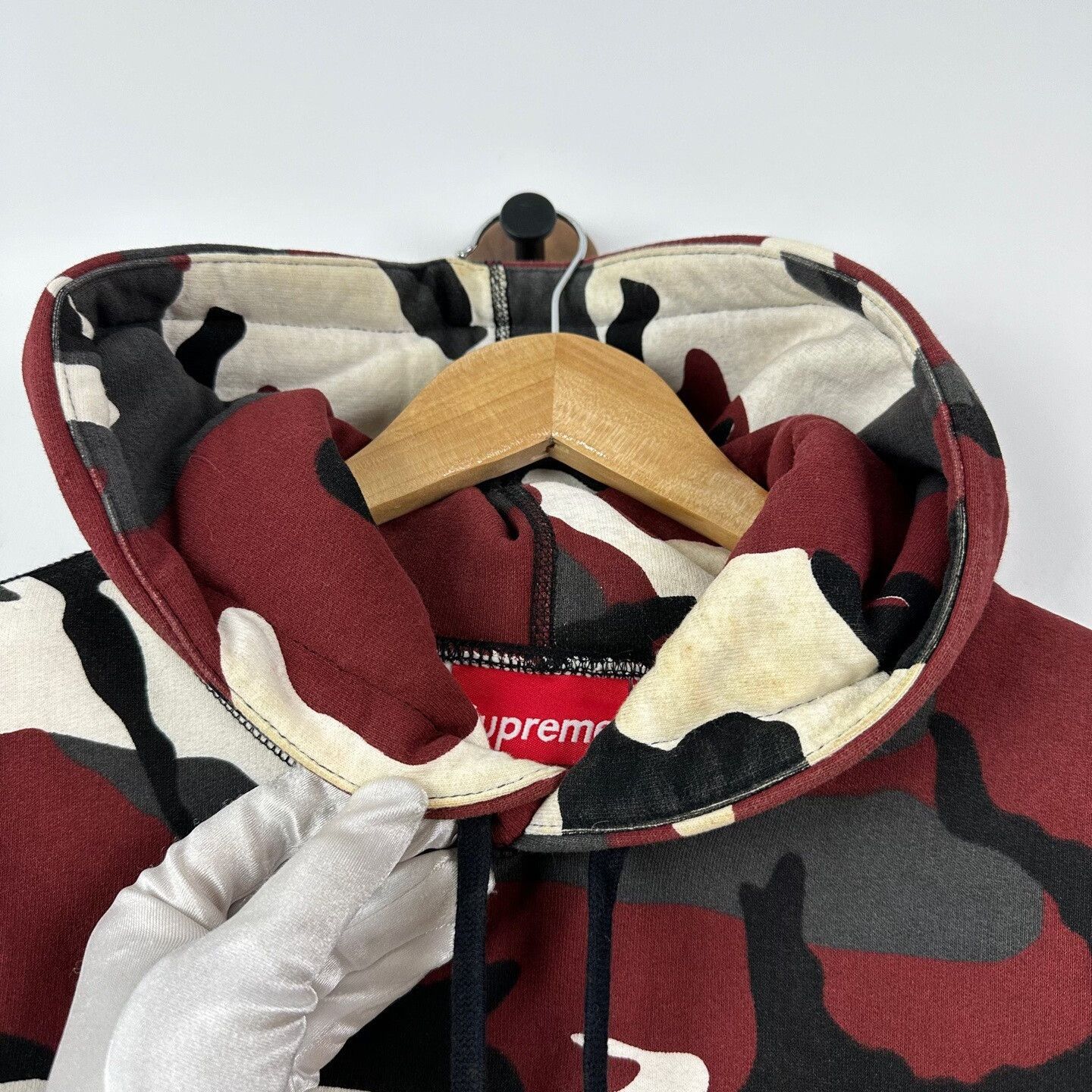 Supreme Supreme Red Camo Box Logo Hoodie Size US S / EU 44-46 / 1 - 6 Thumbnail