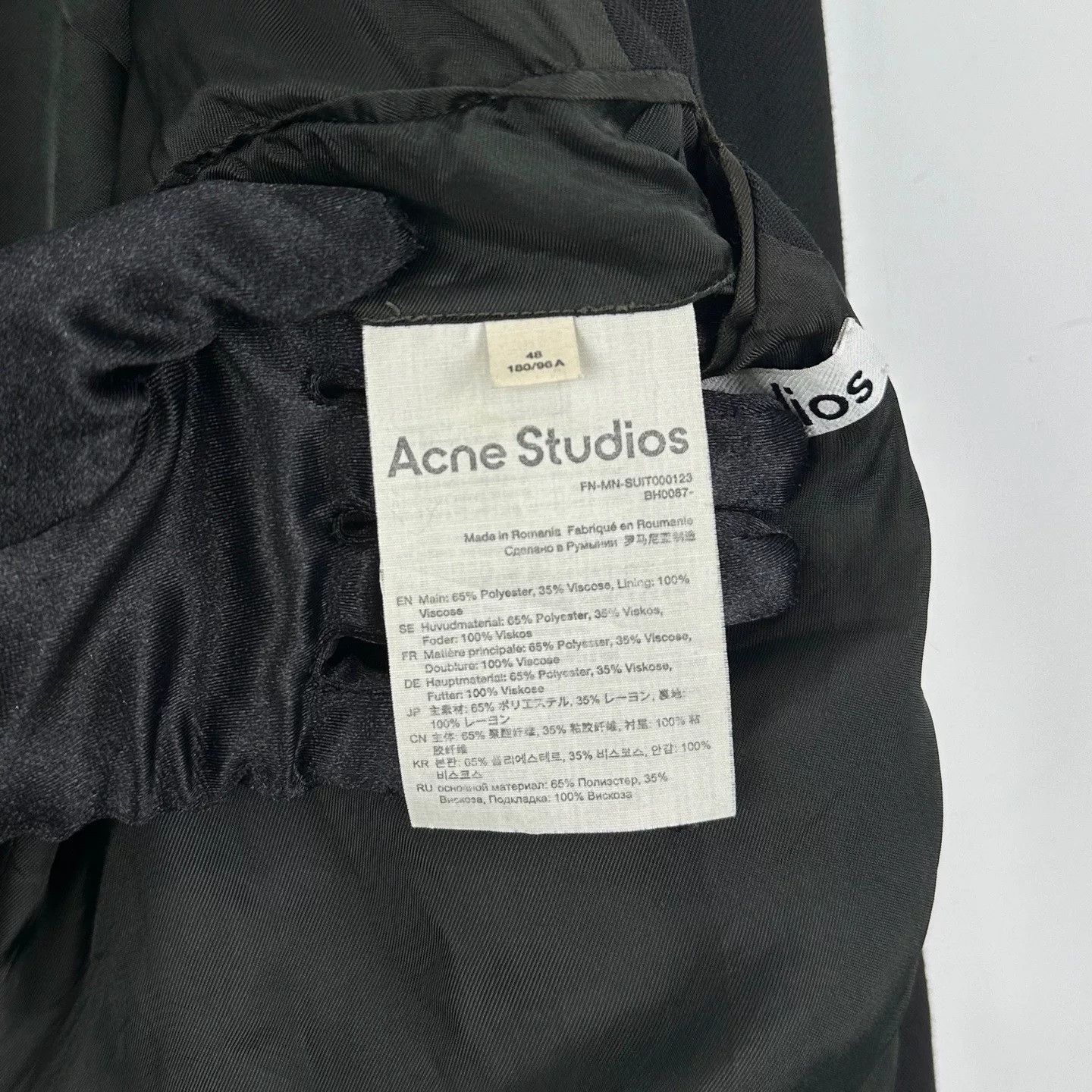 Acne Studios Acne Studios Black Casual Blazer Size 48 Size US M / EU 48-50 / 2 - 6 Thumbnail