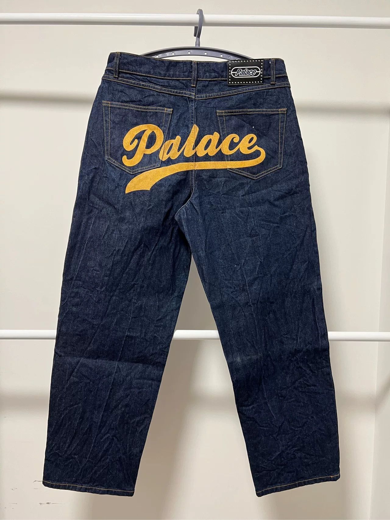 Palace Palace SS23 Logo Denim Pants Indigo Size US 34 / EU 50 - 2 Thumbnail