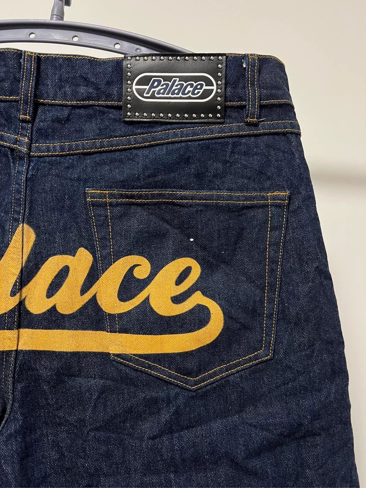 Palace Palace SS23 Logo Denim Pants Indigo Size US 34 / EU 50 - 3 Thumbnail
