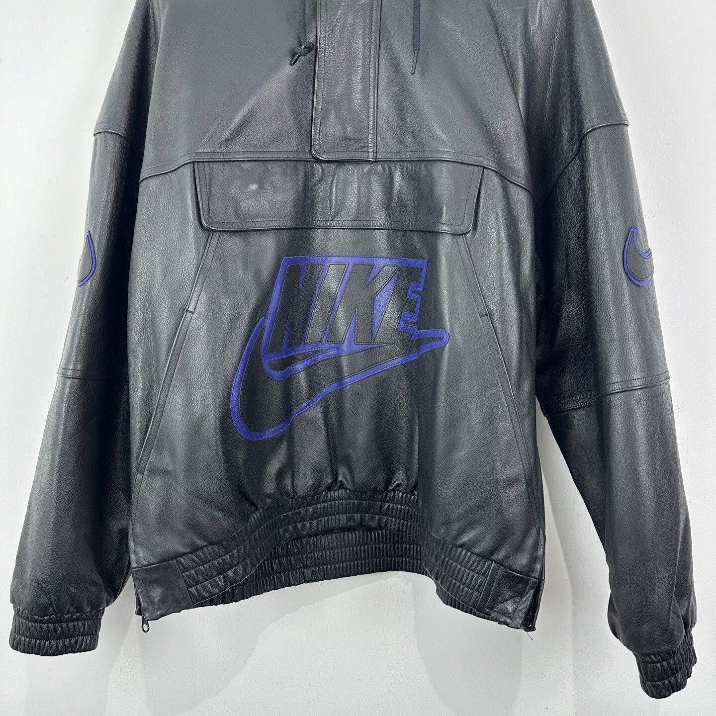 Supreme Supreme Nike Leather Jacket with Box Logo Size US M / EU 48-50 / 2 - 4 Thumbnail