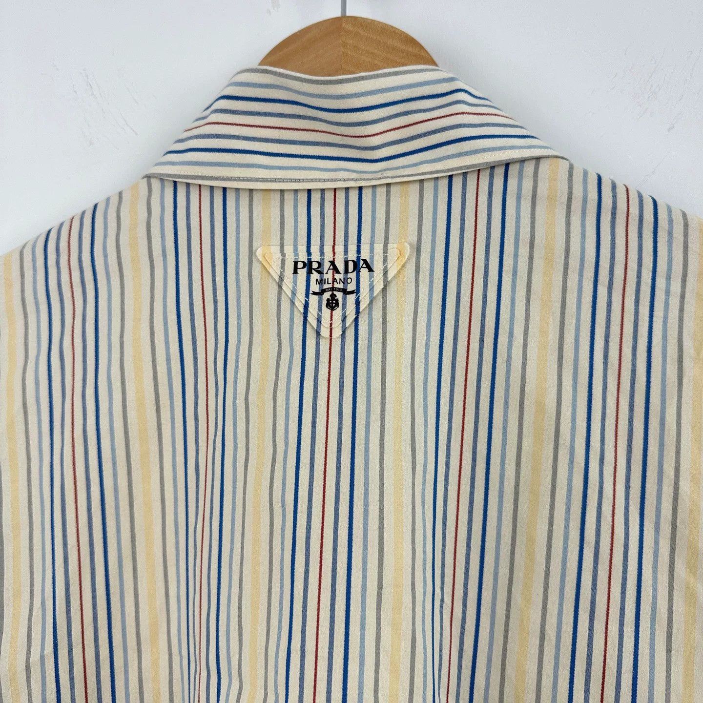 Prada Prada Striped Shirt with Fish Print Size M / US 6-8 / IT 42-44 - 5 Thumbnail