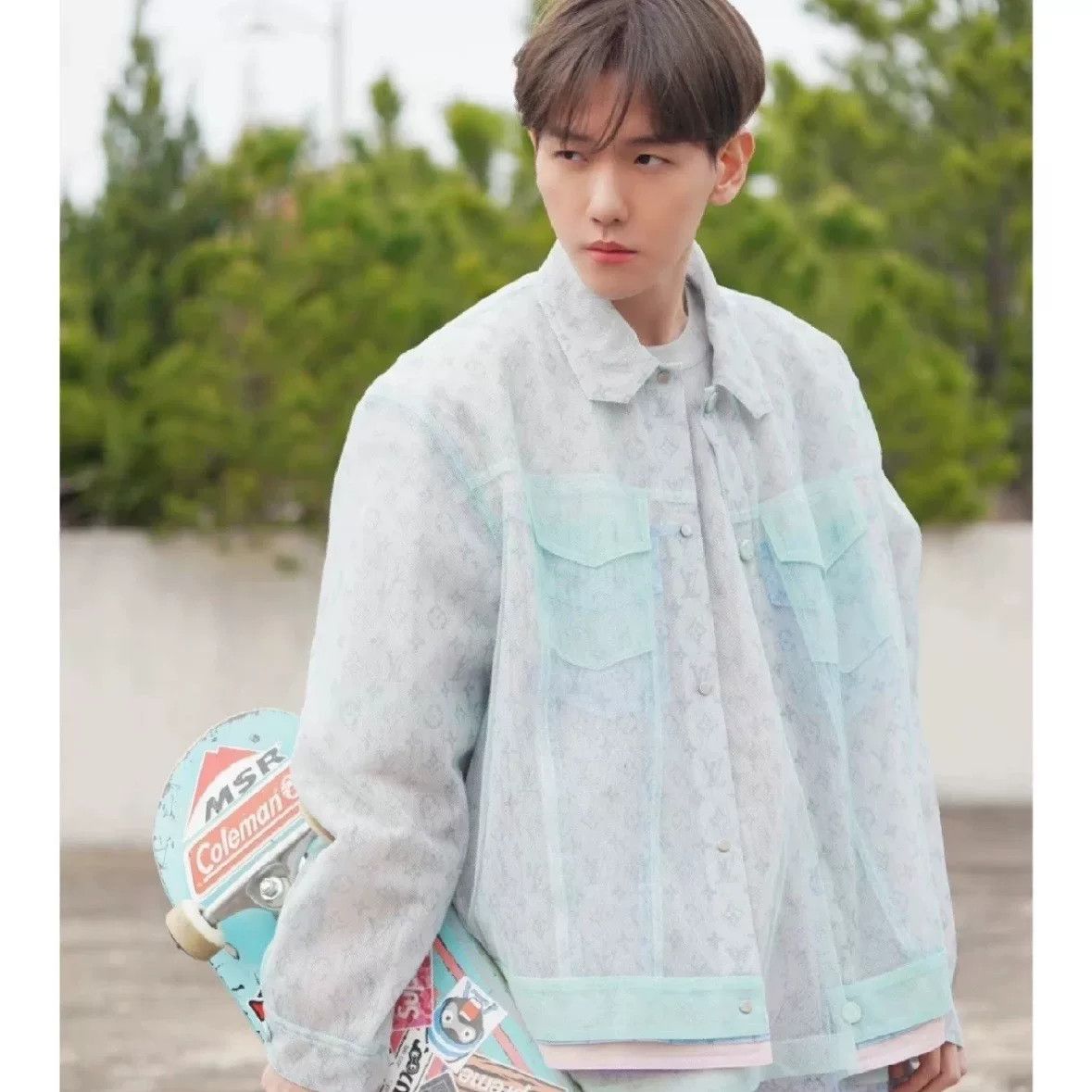 Louis Vuitton Louis Vuitton Sheer Macaron Print Jacket Size XL / US 12-14 / IT 48-50 - 6 Thumbnail