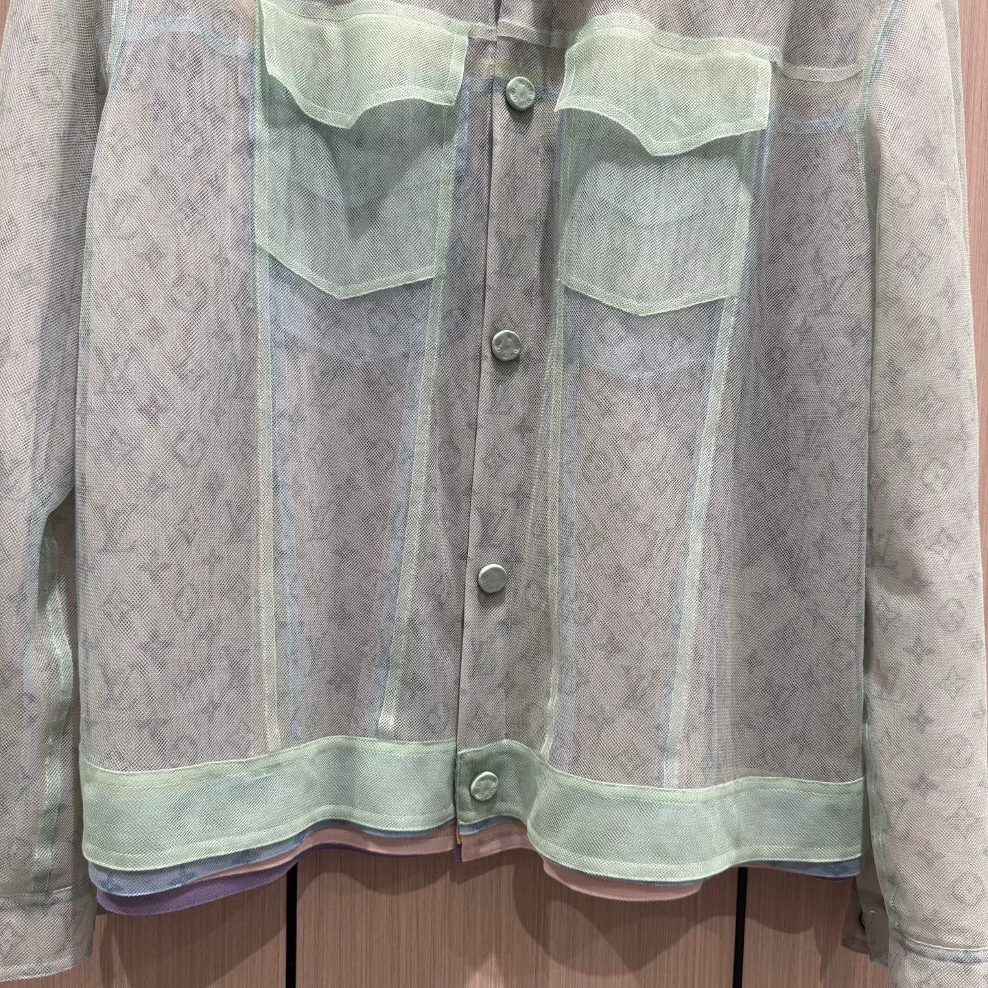 Louis Vuitton Louis Vuitton Sheer Macaron Print Jacket Size XL / US 12-14 / IT 48-50 - 4 Thumbnail