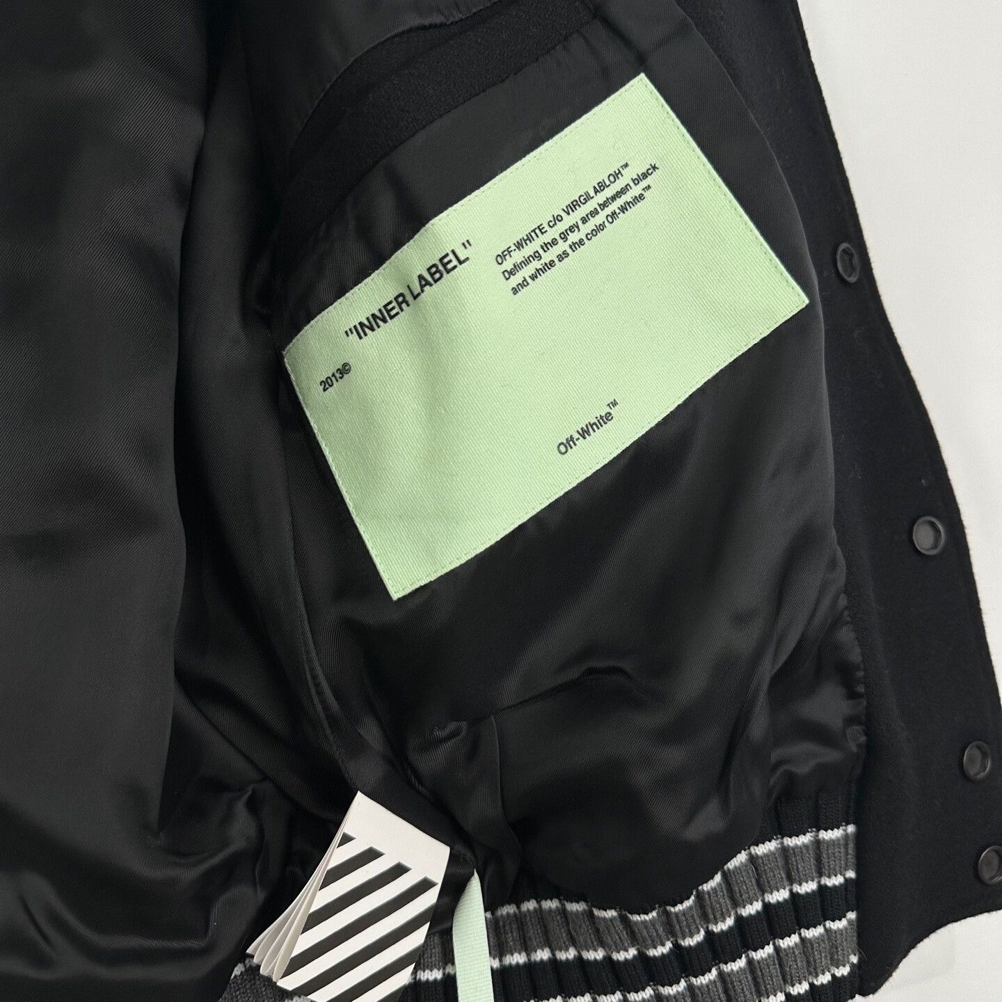 Off-White Off-White Sketch Arrow Baseball Jacket Size US S / EU 44-46 / 1 - 5 Thumbnail