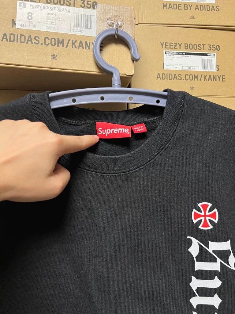 Supreme Supreme FW17 Black Hoodie Collaboration Size US XL / EU 56 / 4 - 3 Thumbnail