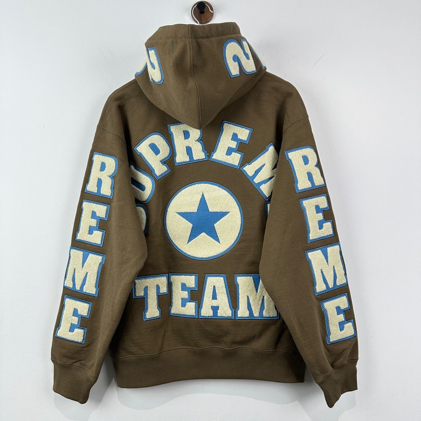 Supreme Supreme Flocked Lettered Hoodie Size M Size US M / EU 48-50 / 2 - 2 Thumbnail