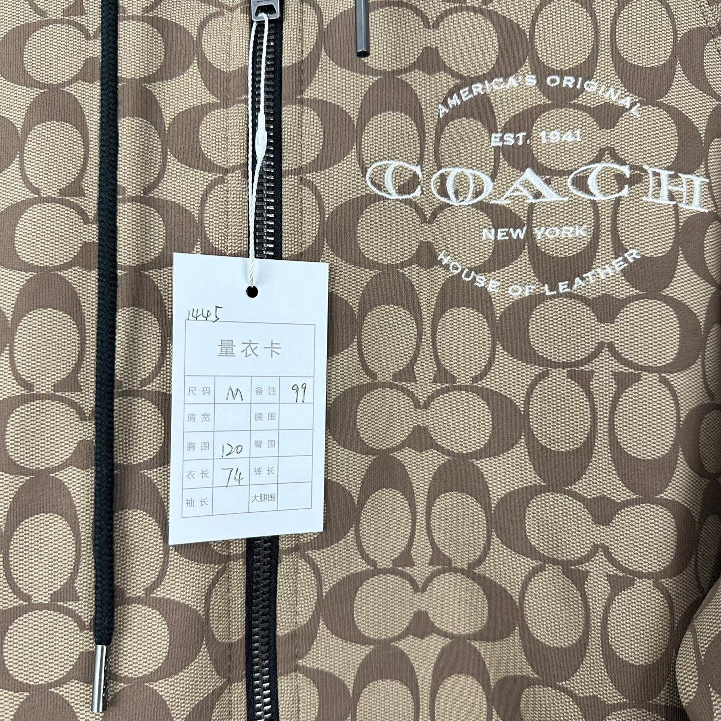 Coach Coach Monogram Print Zip Jacket Size M / US 6-8 / IT 42-44 - 4 Thumbnail