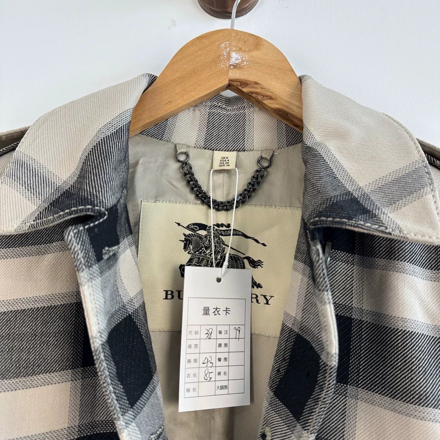 Burberry Burberry Check Trench Coat Size 38 Size S / US 4 / IT 40 - 3 Thumbnail