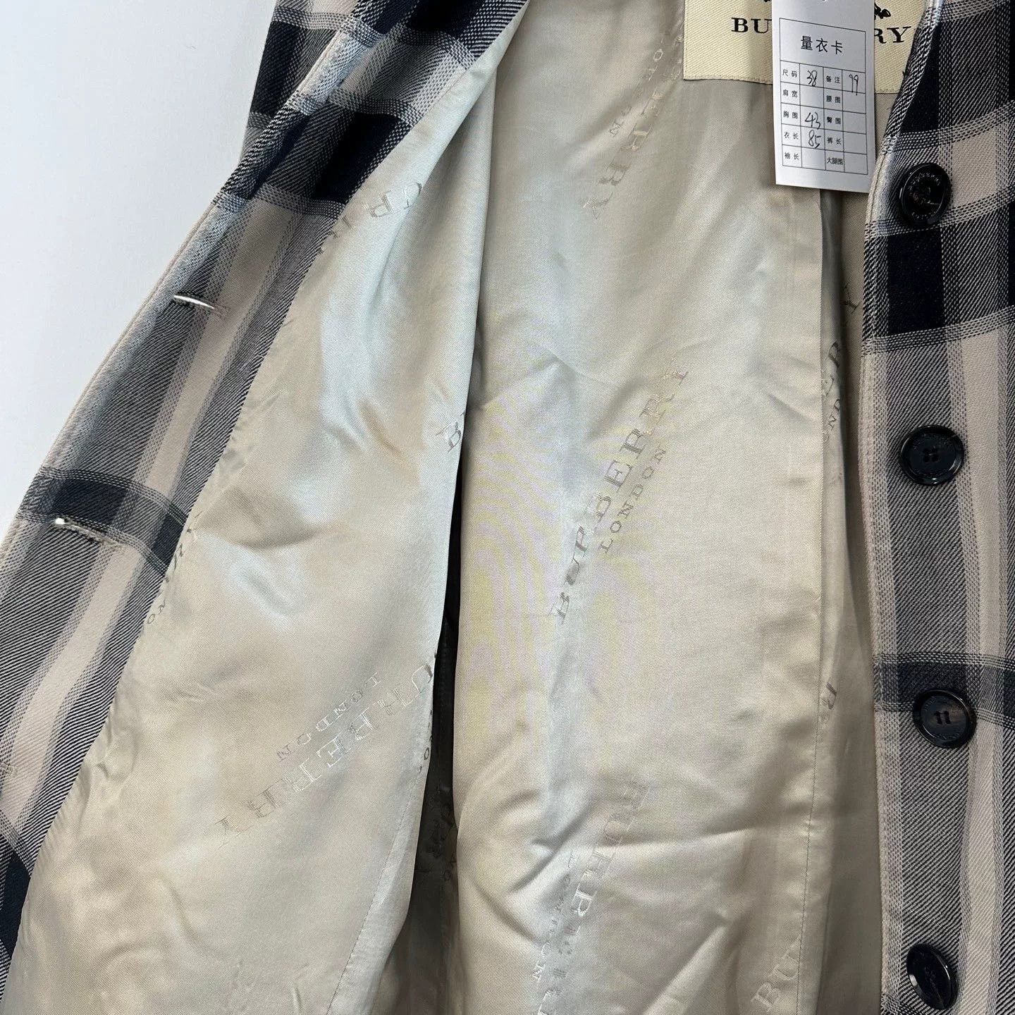 Burberry Burberry Check Trench Coat Size 38 Size S / US 4 / IT 40 - 4 Thumbnail