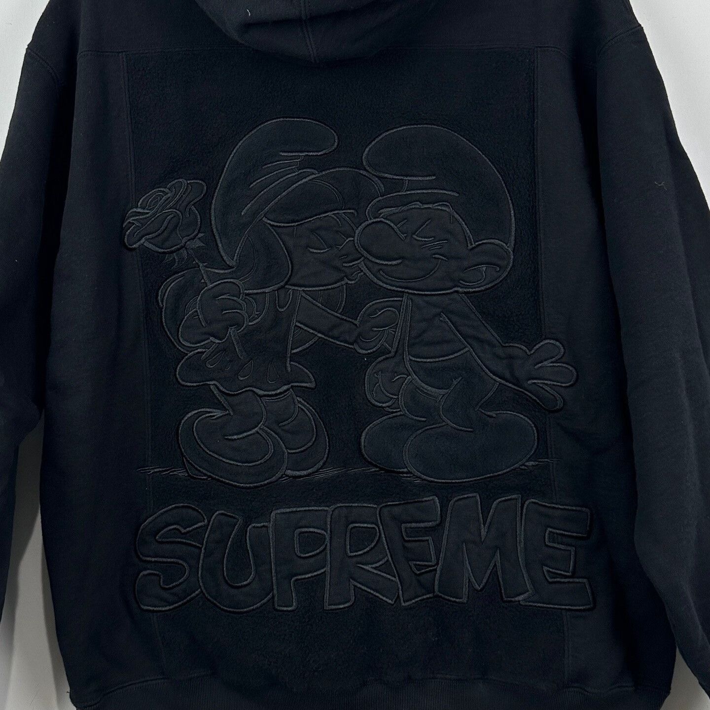 Supreme Supreme Smurfs Pattern Fleece Hoodie Size US M / EU 48-50 / 2 - 4 Thumbnail
