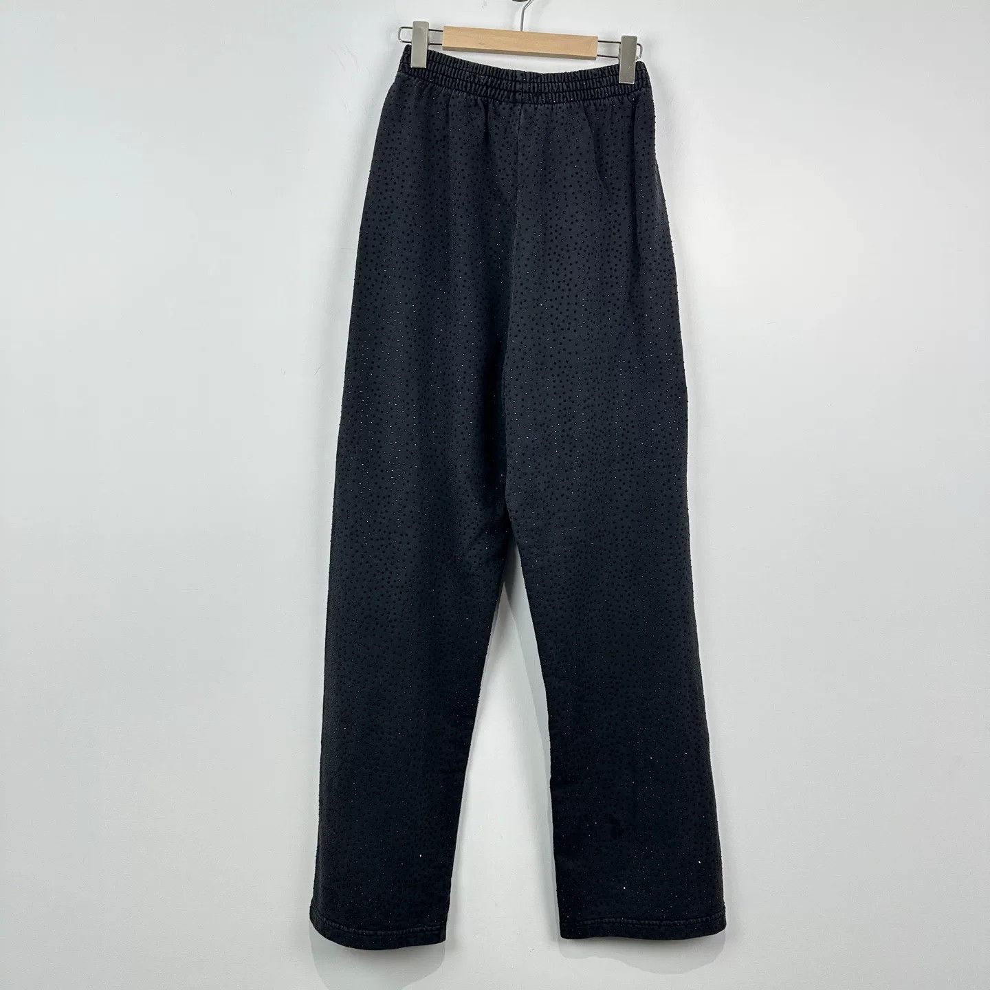 Balenciaga Balenciaga Vintage Rhinestone Wide-Leg Pants Size 26" / US 2 / IT 38 - 2 Thumbnail