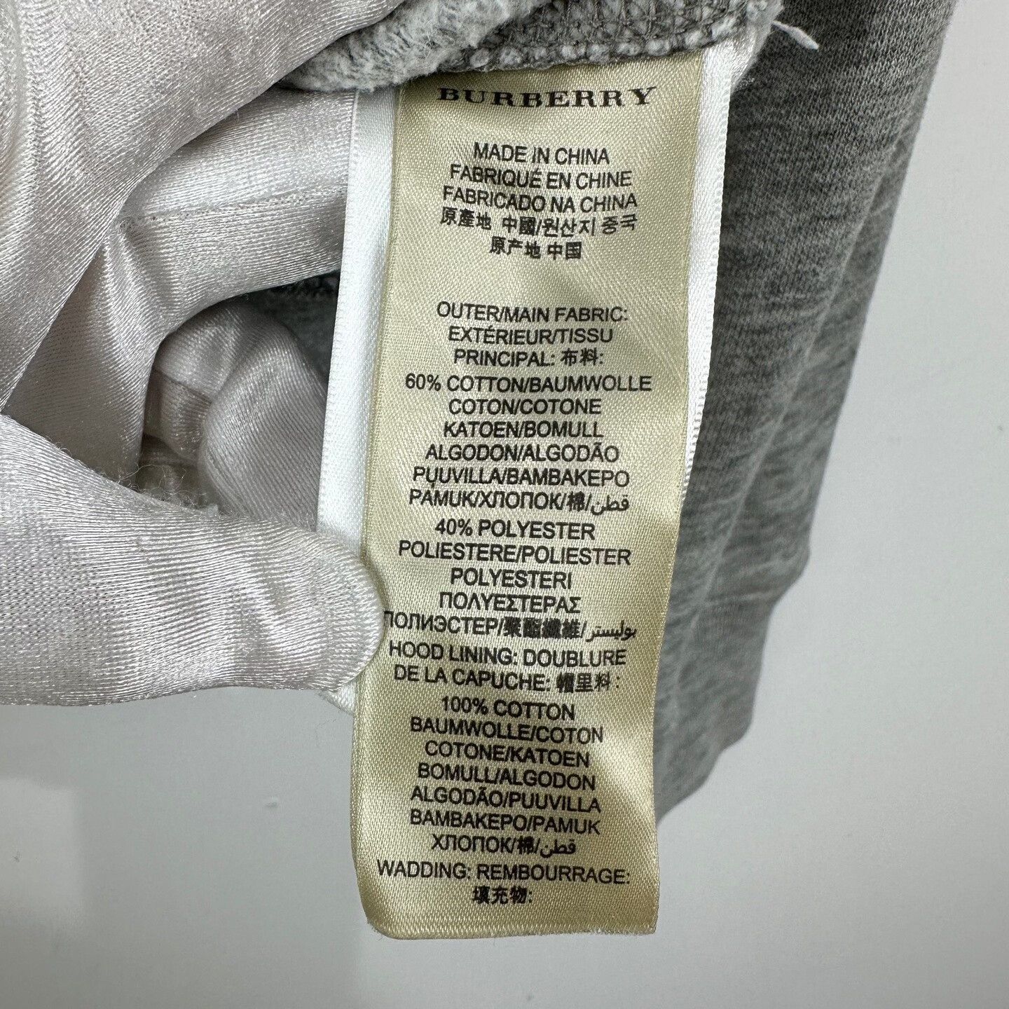 Burberry Burberry Gray Embroidered Zip Jacket Size US S / EU 44-46 / 1 - 5 Thumbnail