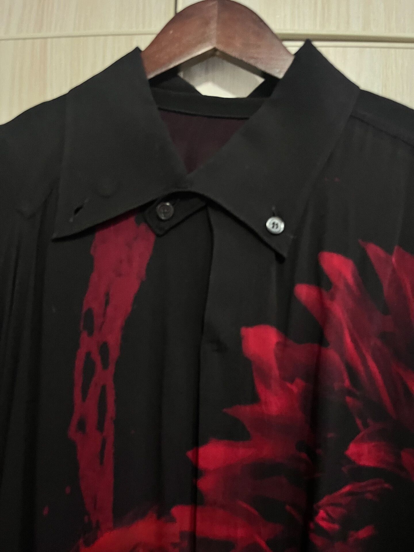 Yohji Yamamoto Yohji Yamamoto Floral Portrait Shirt Jacket Size US M / EU 48-50 / 2 - 2 Thumbnail