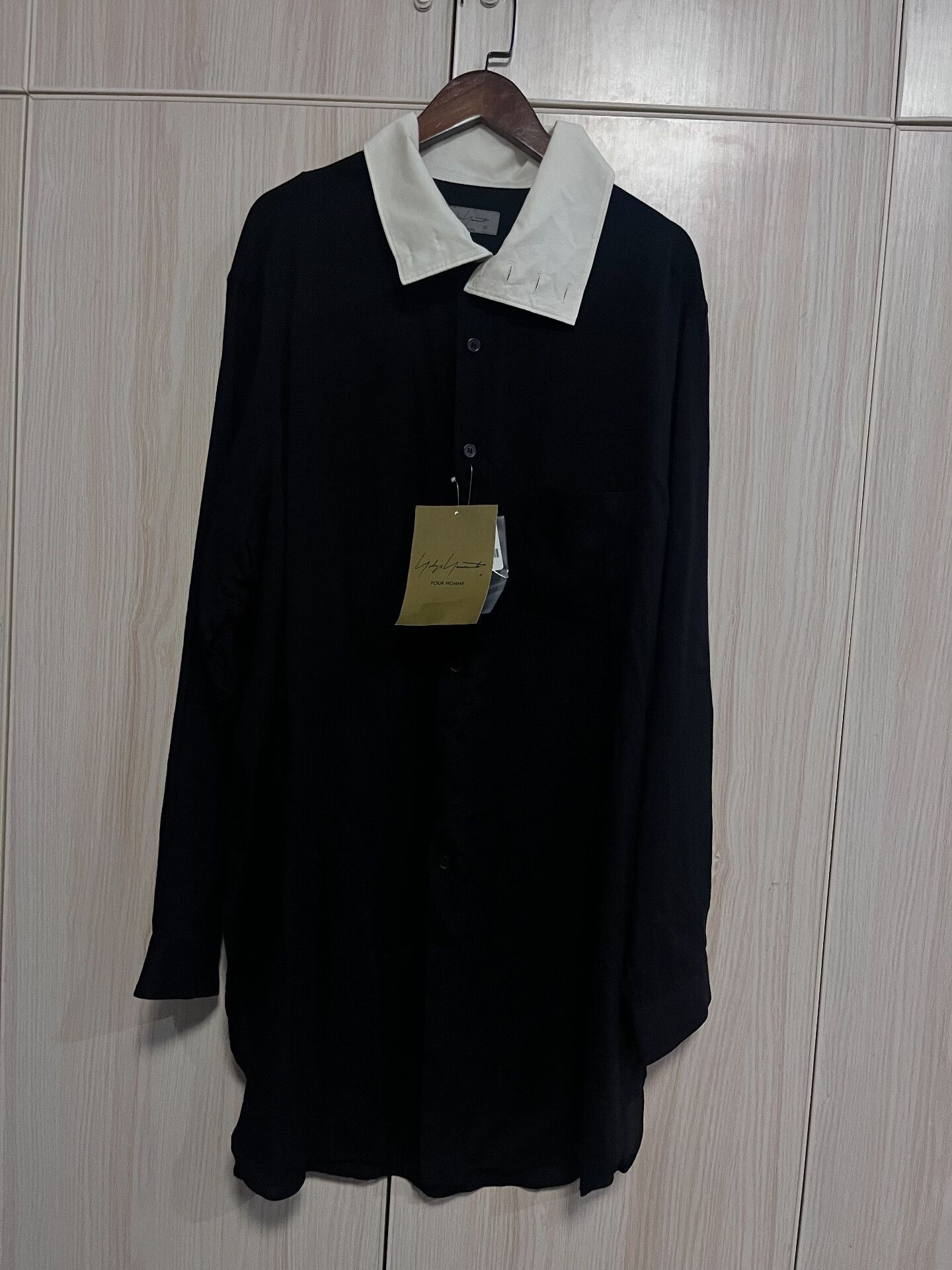Yohji Yamamoto Yohji Yamamoto Classic Collar Blouse Size L / US 10 / IT 46 - 2 Thumbnail