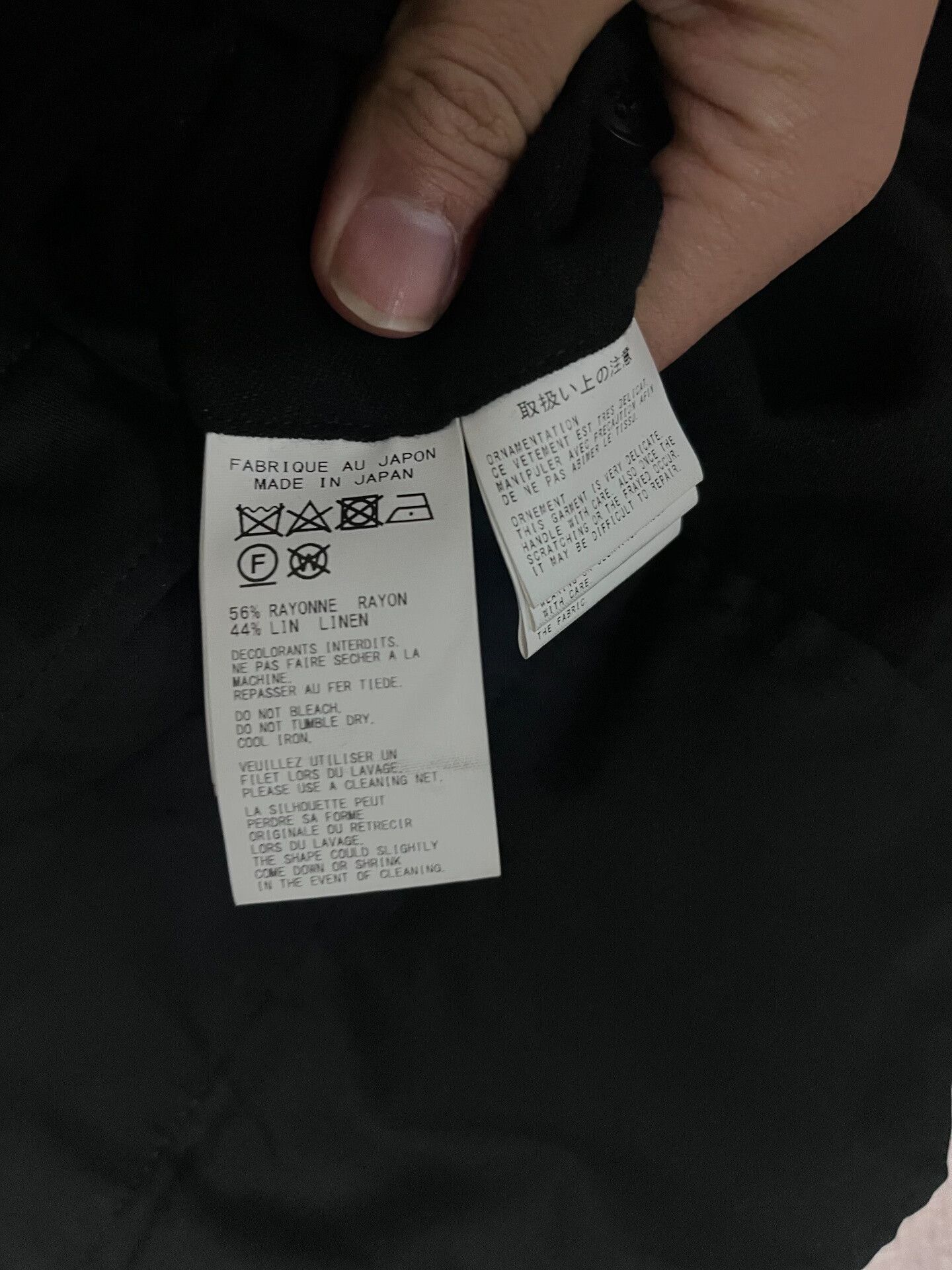 Yohji Yamamoto Yohji Yamamoto Black Pants with Unique Design Size US 28 / EU 44 - 6 Thumbnail