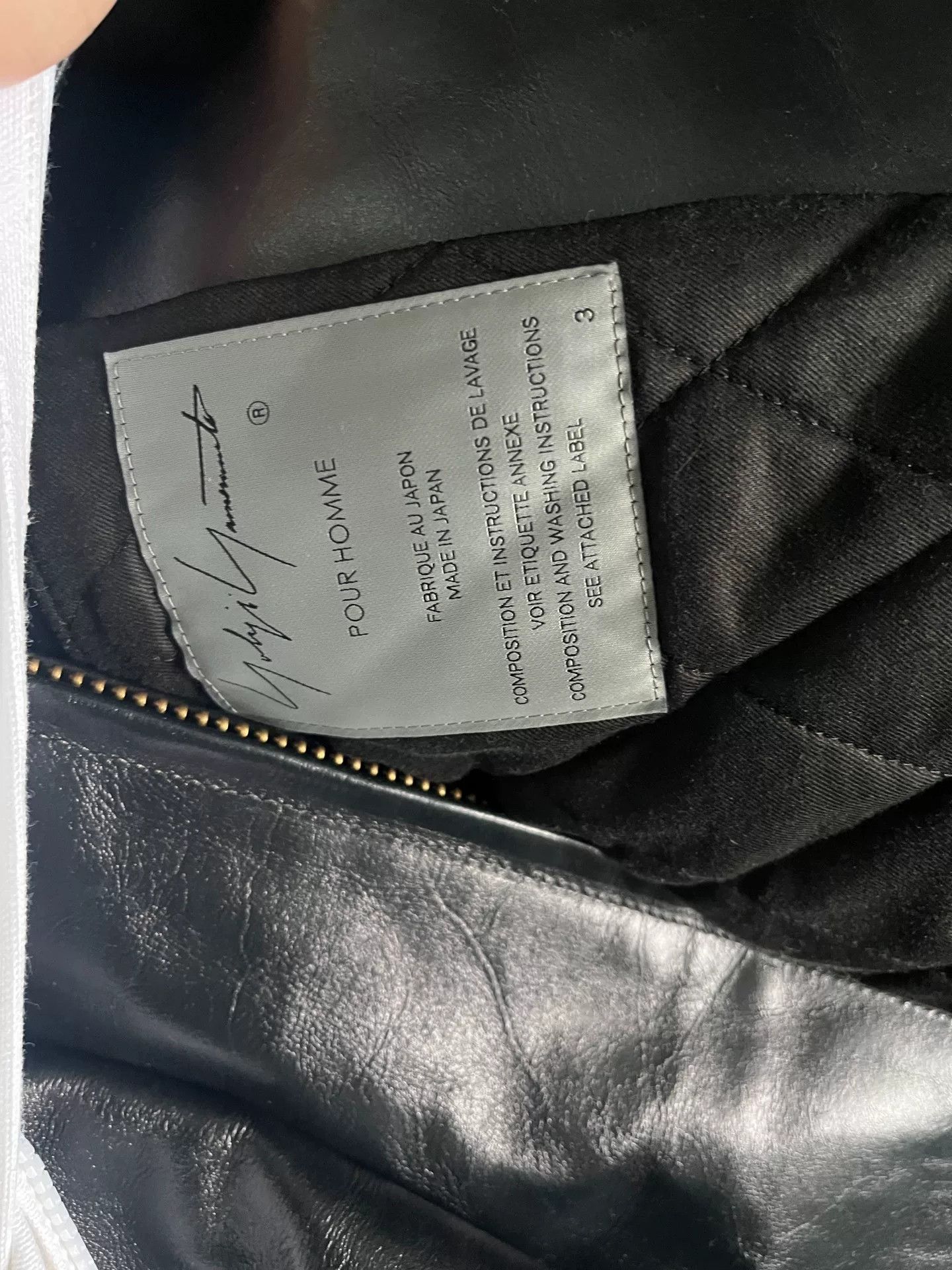 Yohji Yamamoto Yohji Yamamoto Black Leather Jacket Size L / US 10 / IT 46 - 3 Thumbnail