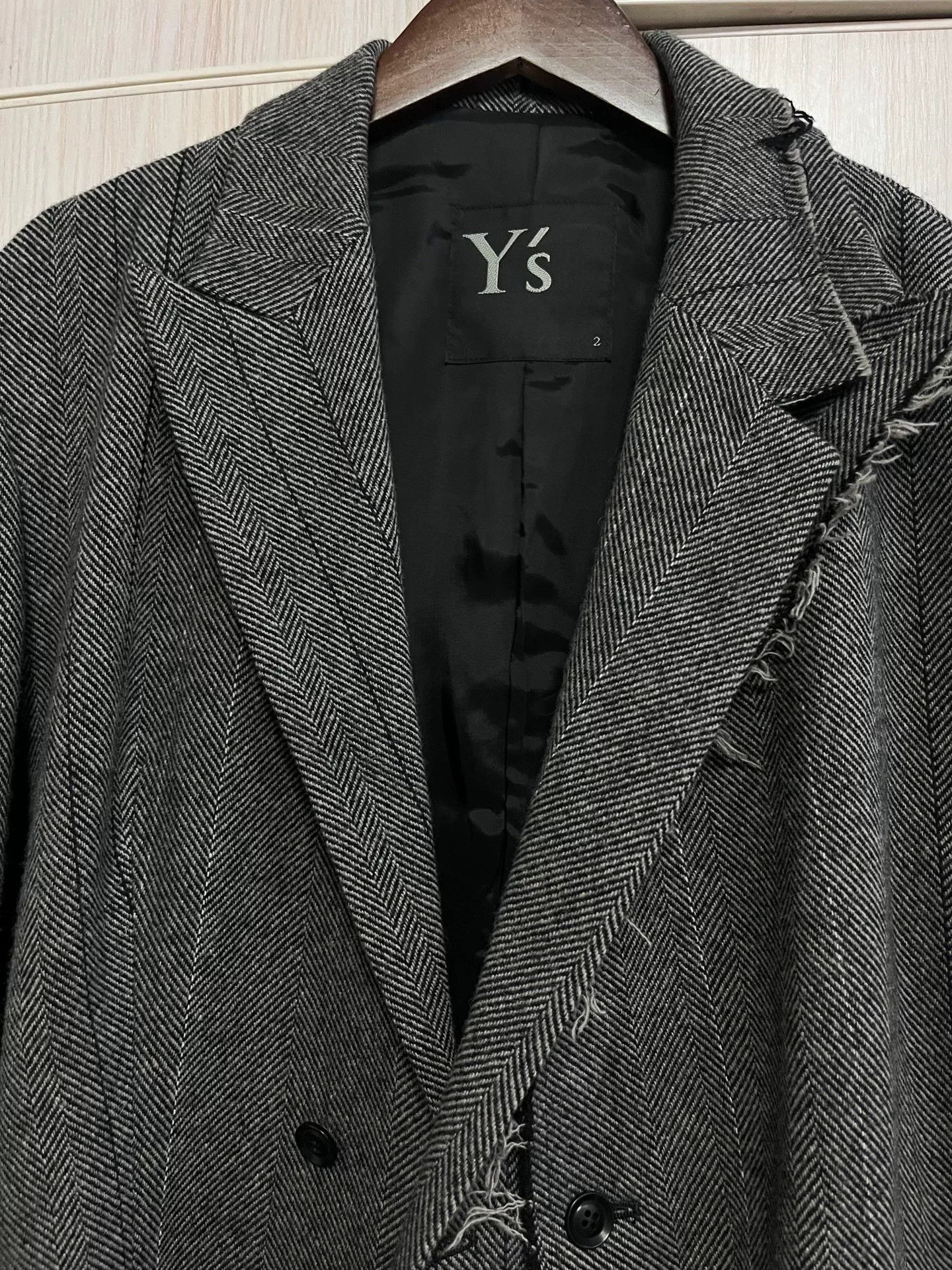 Y's Yohji Yamamoto Y's Asymmetrical Suit Jacket Size US M / EU 48-50 / 2 - 2 Thumbnail